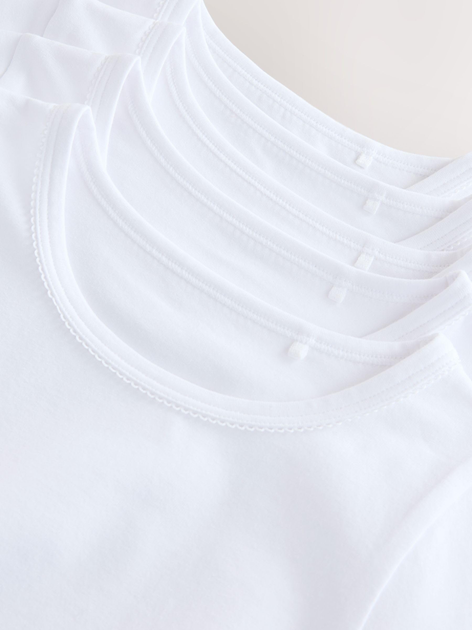 Next 5 Maglie a Maniche Lunghe Bimba 86-92 bianche