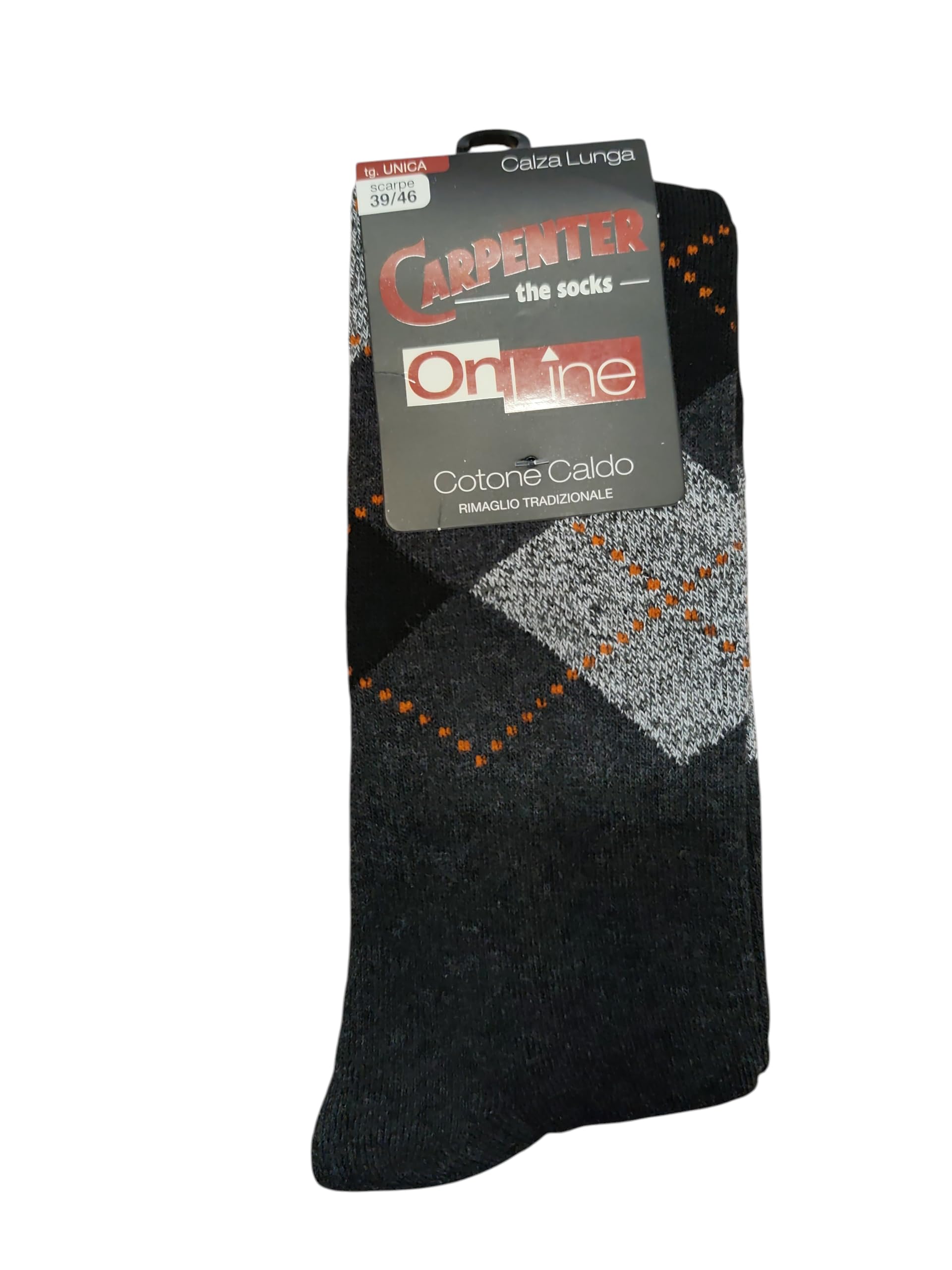 Lady C Carpenter Calze Lunghe Uomo Rombi 6 Paia Caldo Cotone