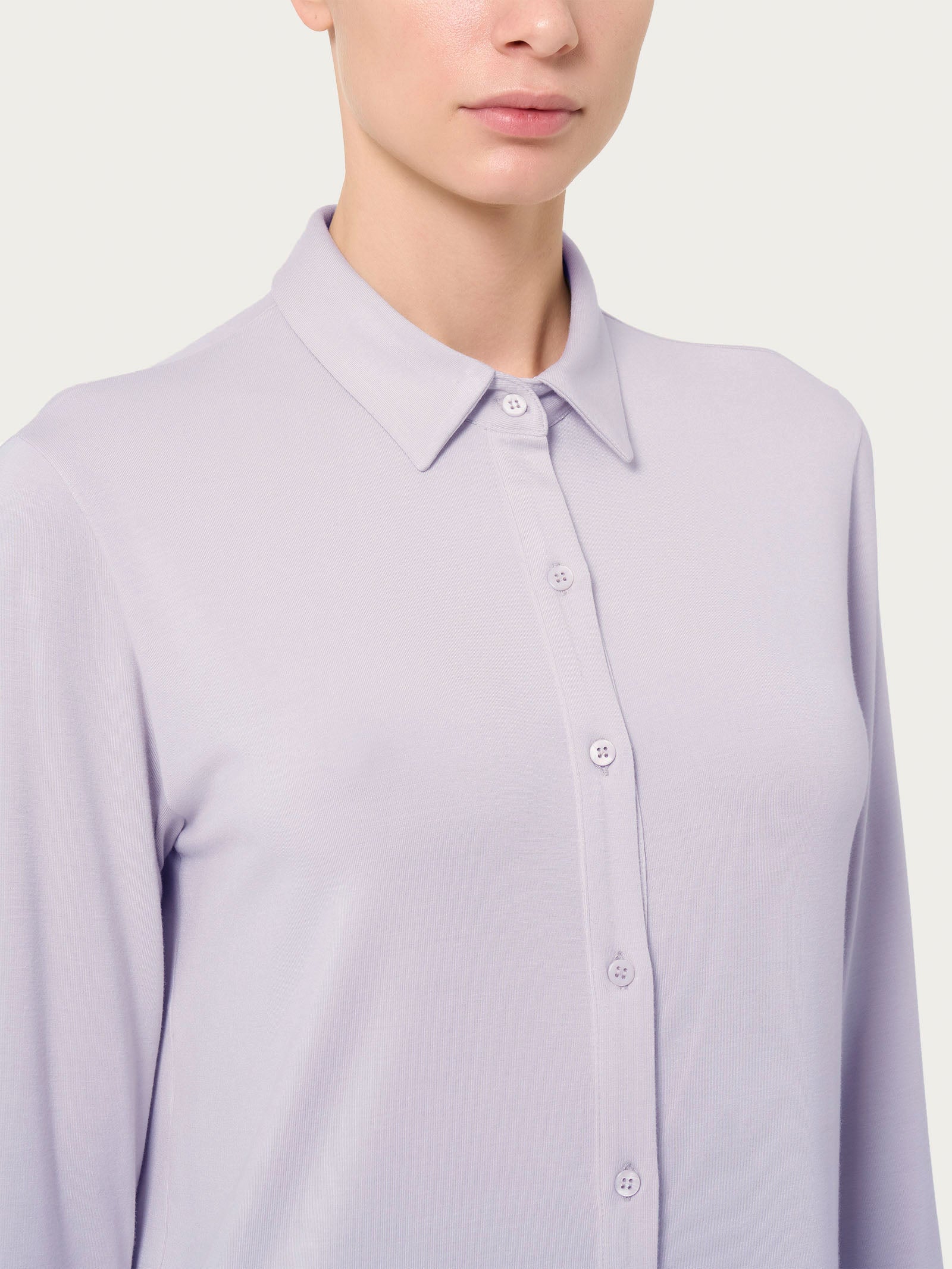 Ragno Eco Viscosa camicia Thistle manica lunga viscosa