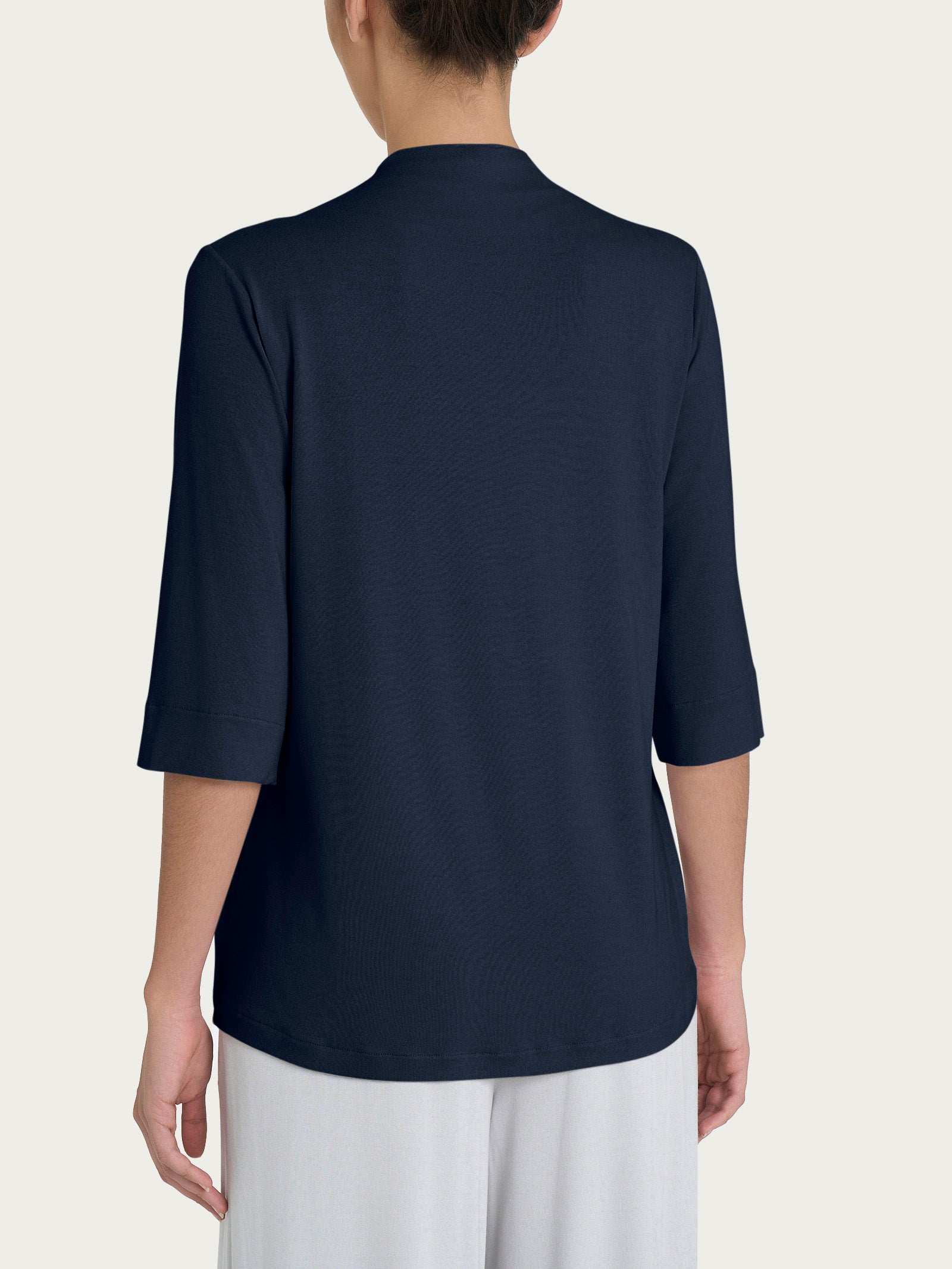 Ragno Viscosa Summer Scollo a V maglietta Bleu