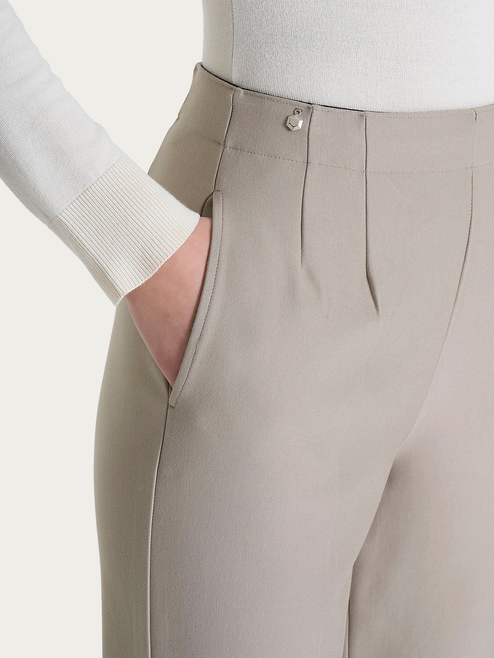 Ragno Compact Pantalone Carrot pantalone String risvolto