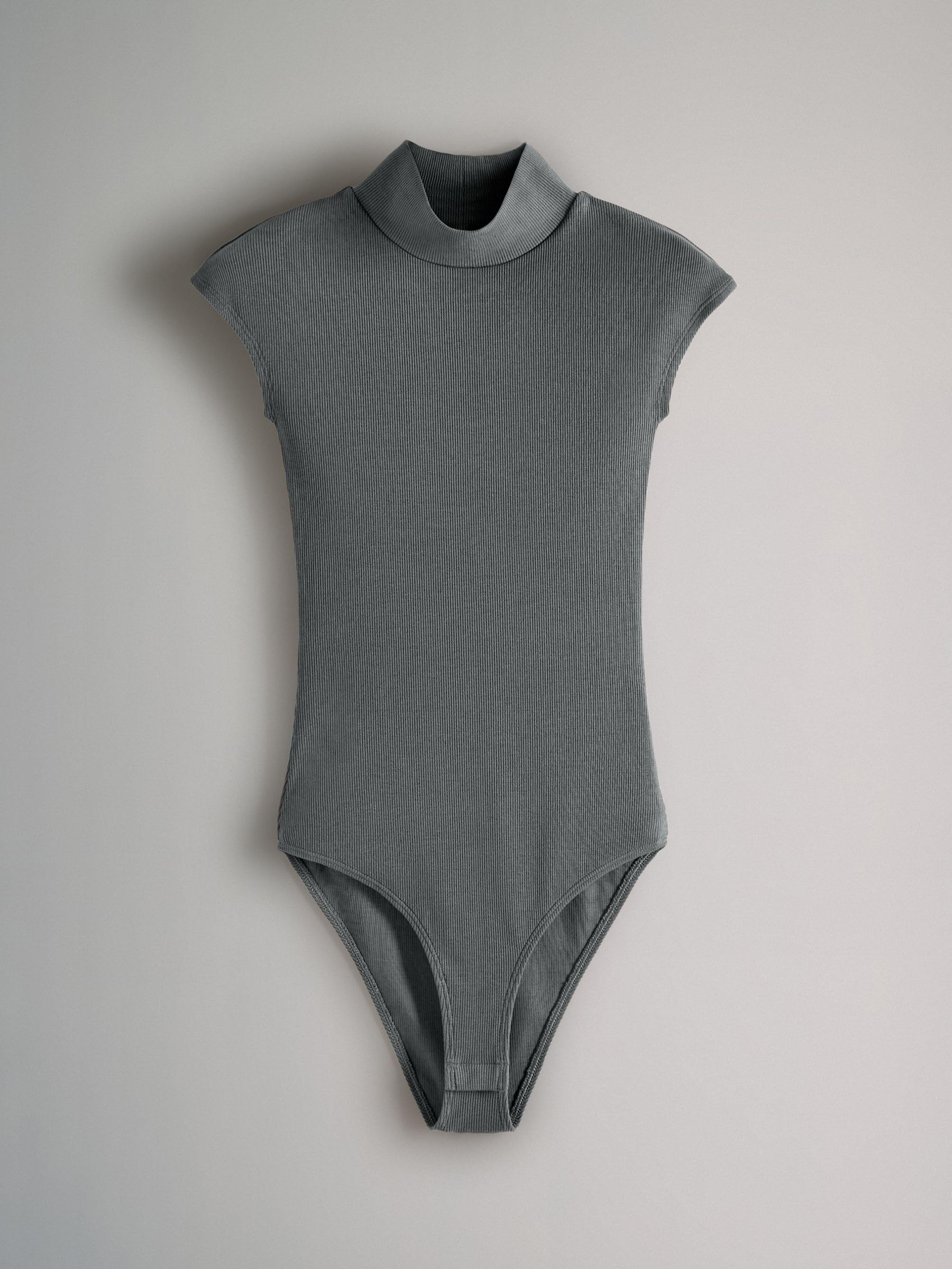 Geo Next The Set 3 body a coste collo alto nero tortora grigio cotone