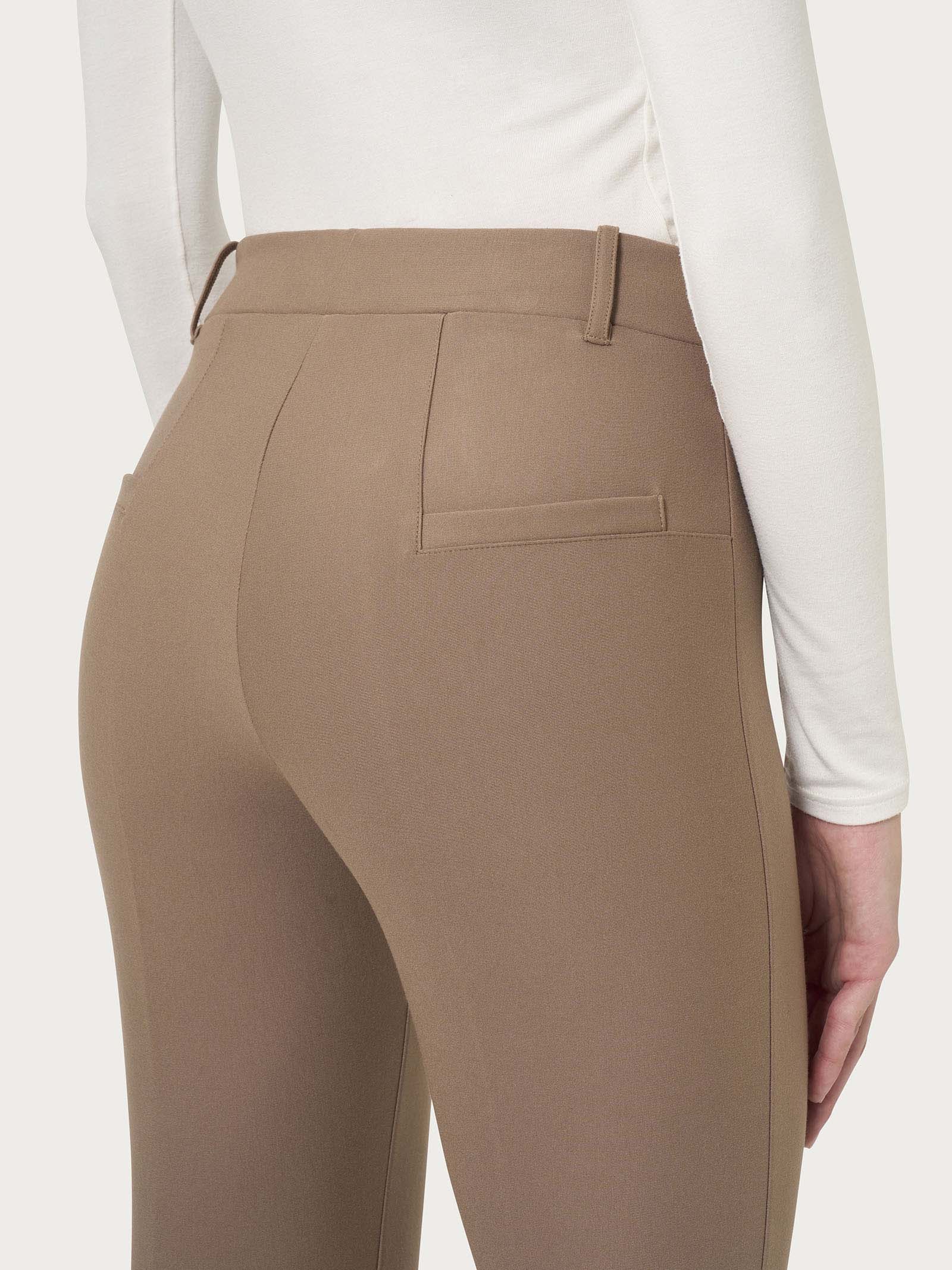 Ragno Compact Pantalone a sigaretta skinny marrone