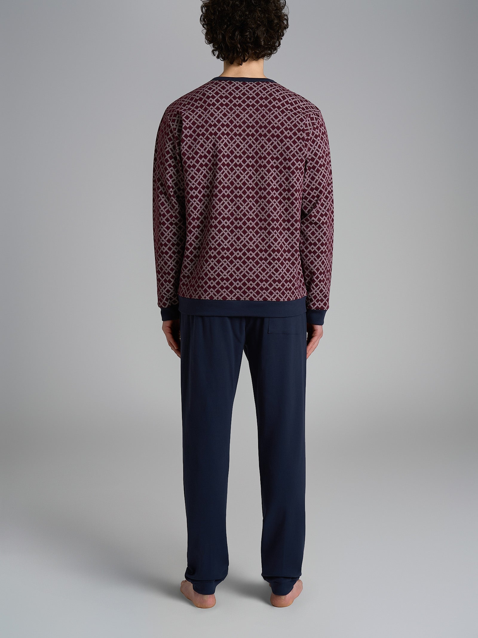 Ragno Pigiama Serafino Uomo Cotone Windsor Wine