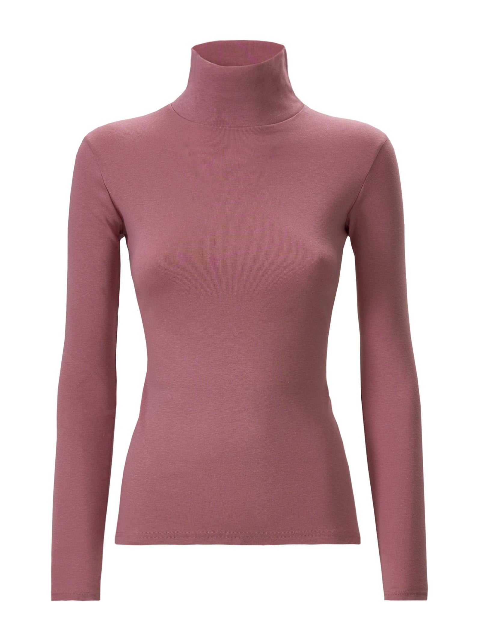 Ragno Thermo Cotton Lupetto cotone collo alto Rosa Antico