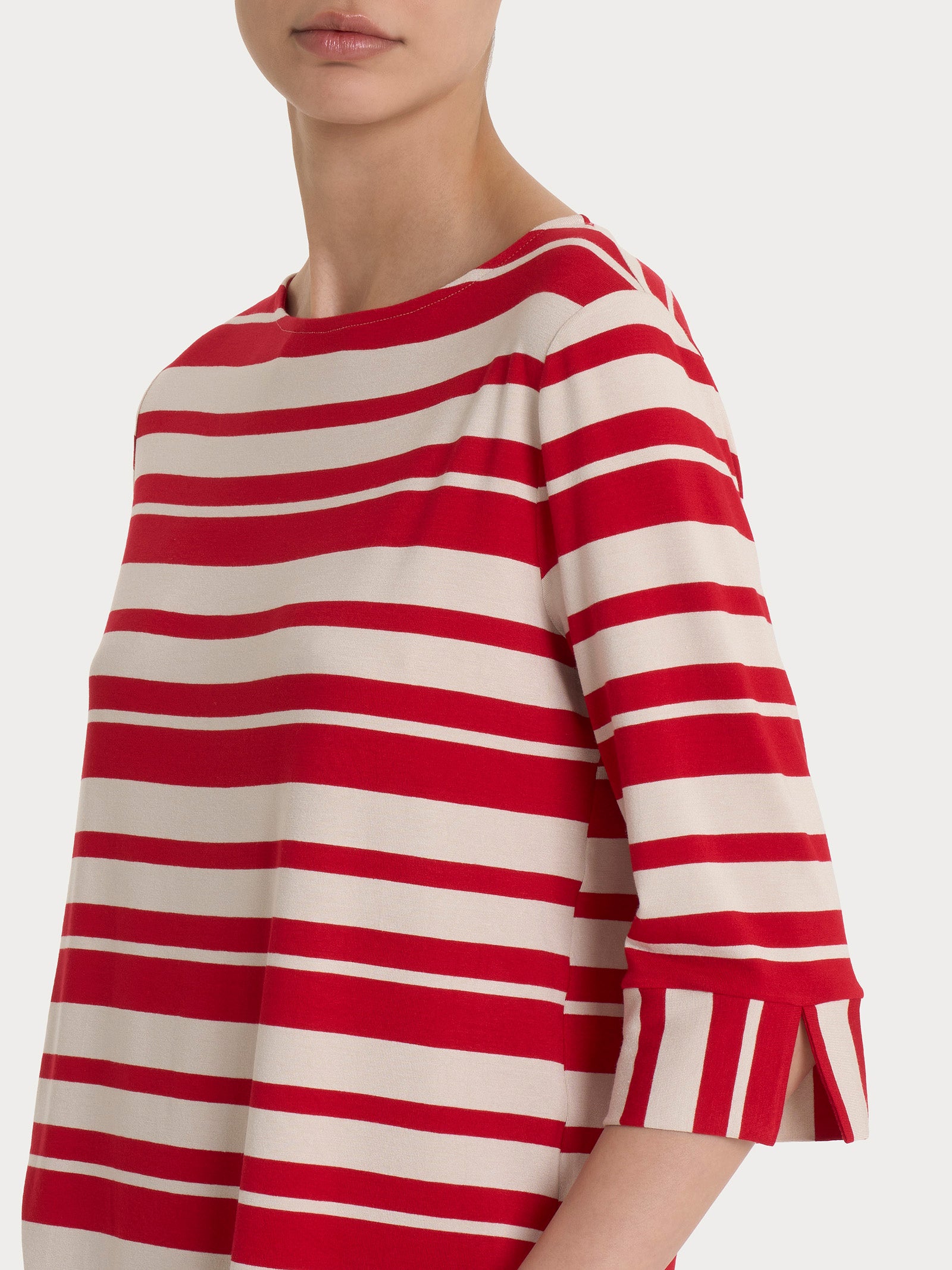 Ragno Viscosa Summer maglietta righe Salsa manica 3/4