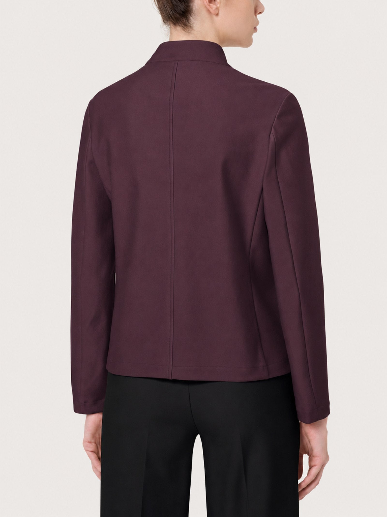 Ragno Compact Blazer Corto Donna Huckleberry Viscosa