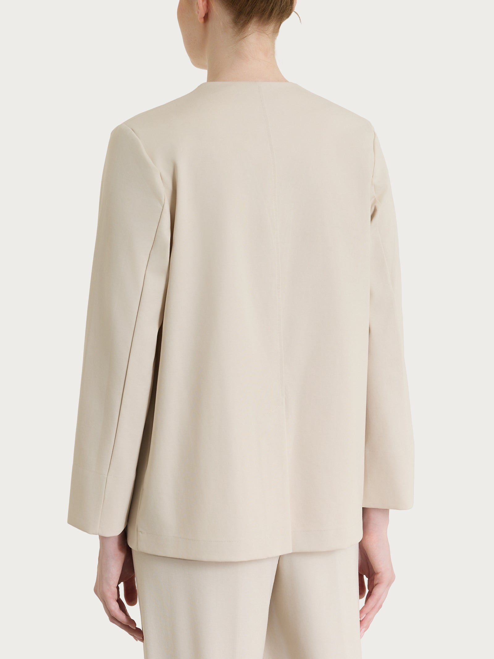 Ragno Compact Light blazer senza revers Champignon leggero