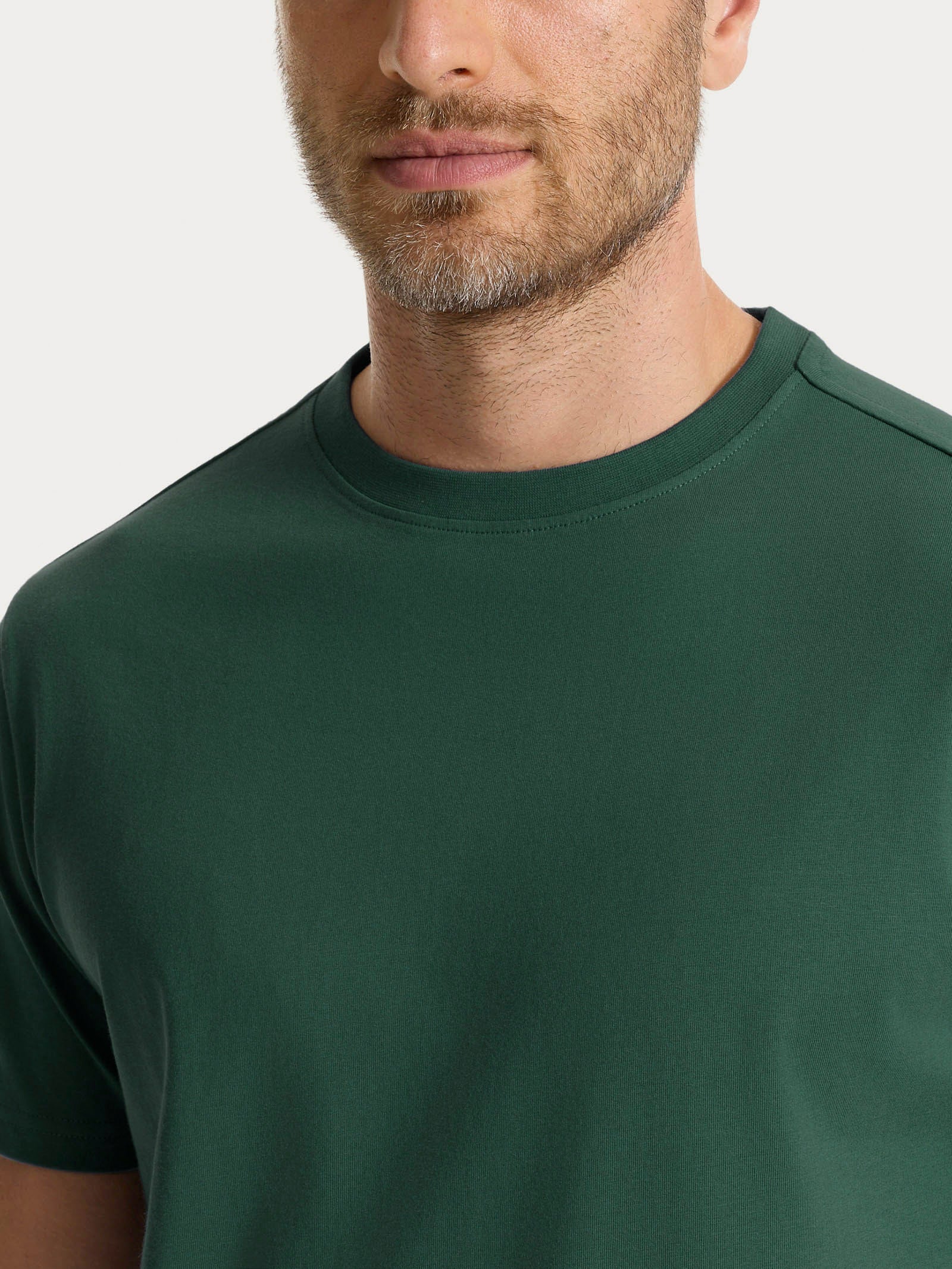 Ragno Jersey Cotone t-shirt girocollo verde vestibilità regular