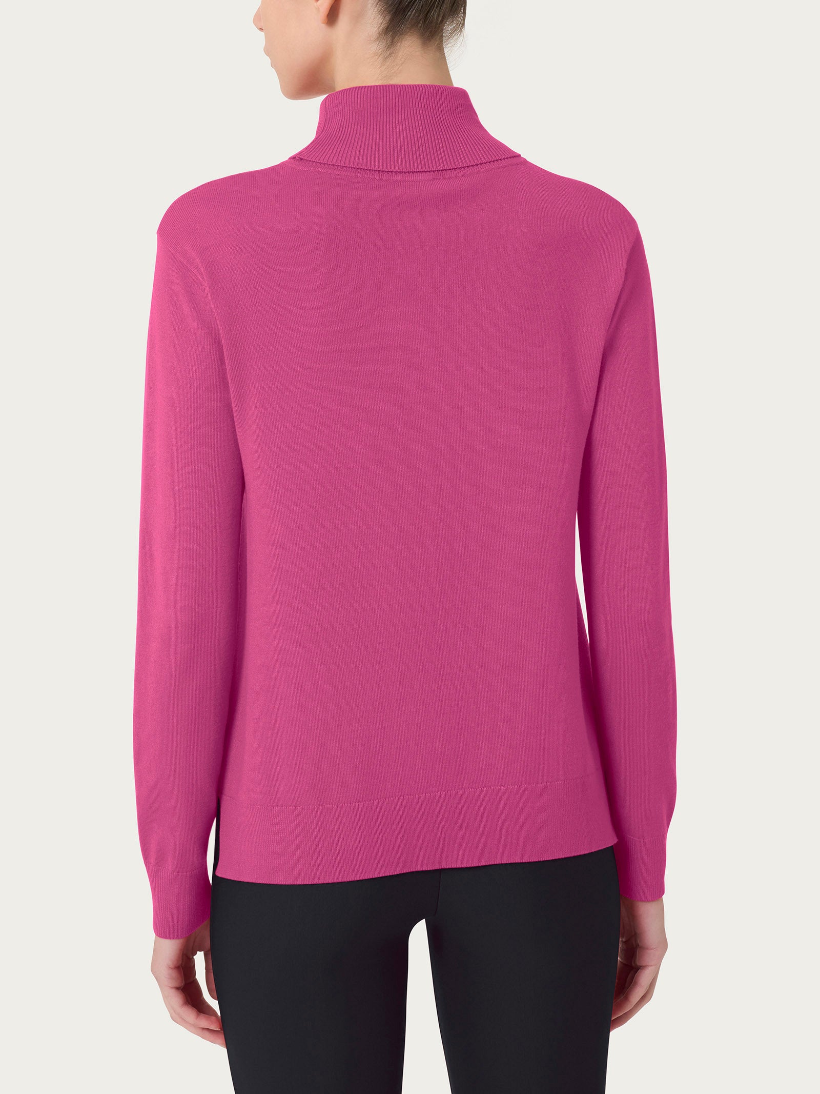 Ragno Four Seasons dolcevita Red Violet manica lunga