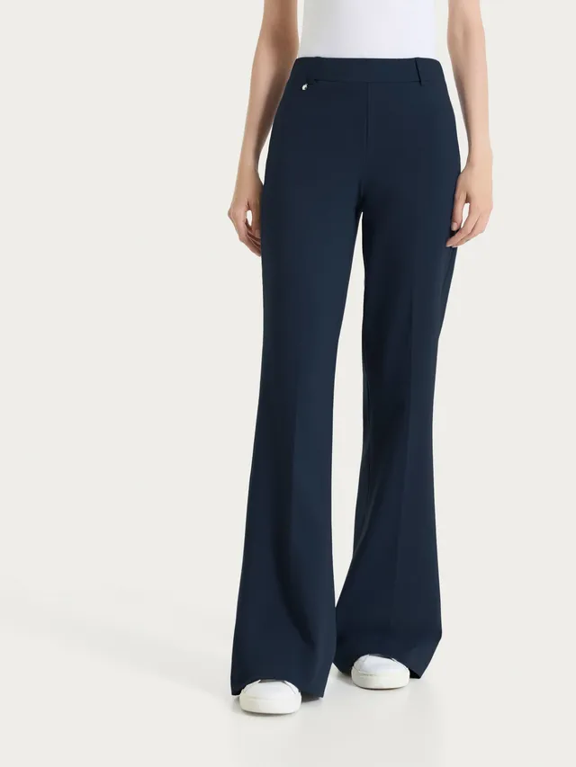 Ragno Compact Light pantalone flare Bleu elastico
