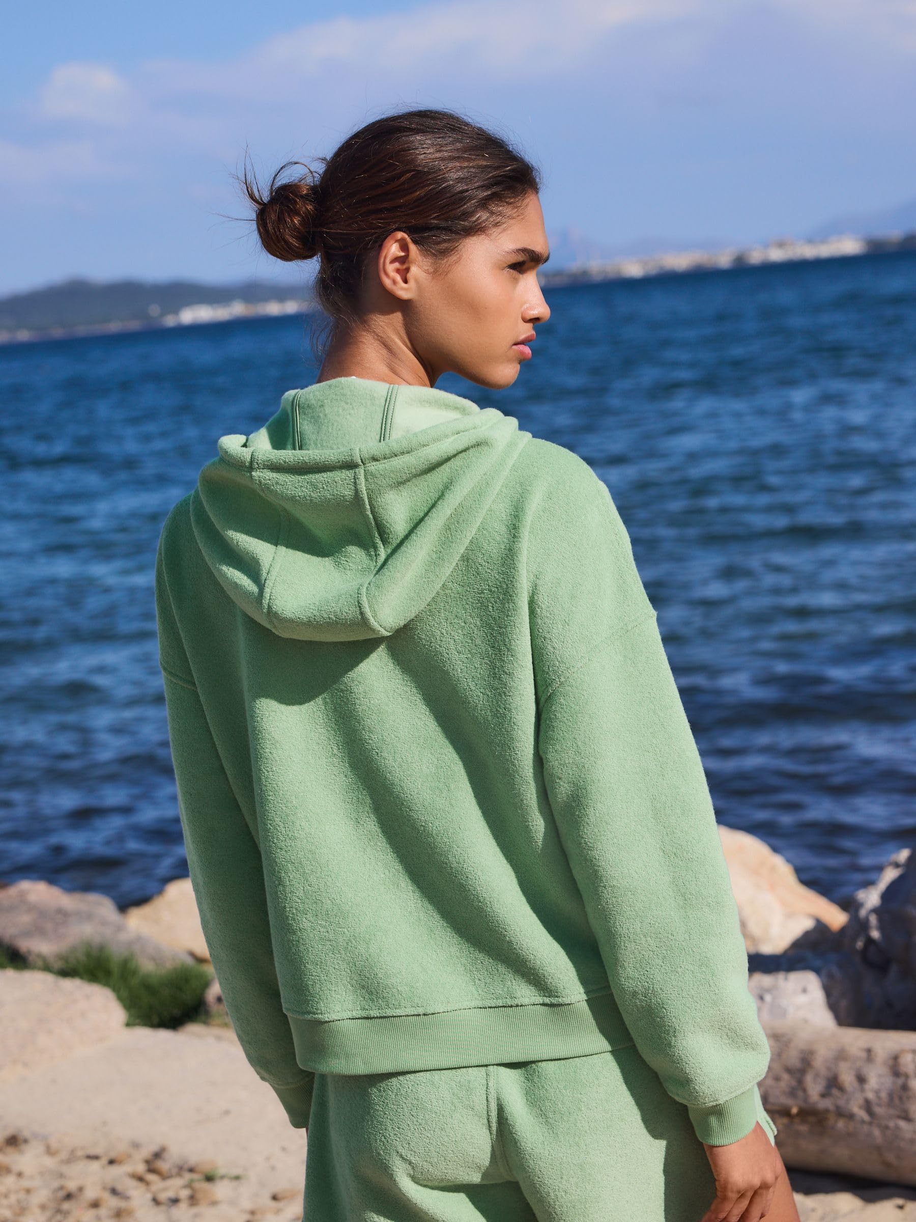 Next Felpa con Cappuccio Zip in Spugna XL comoda