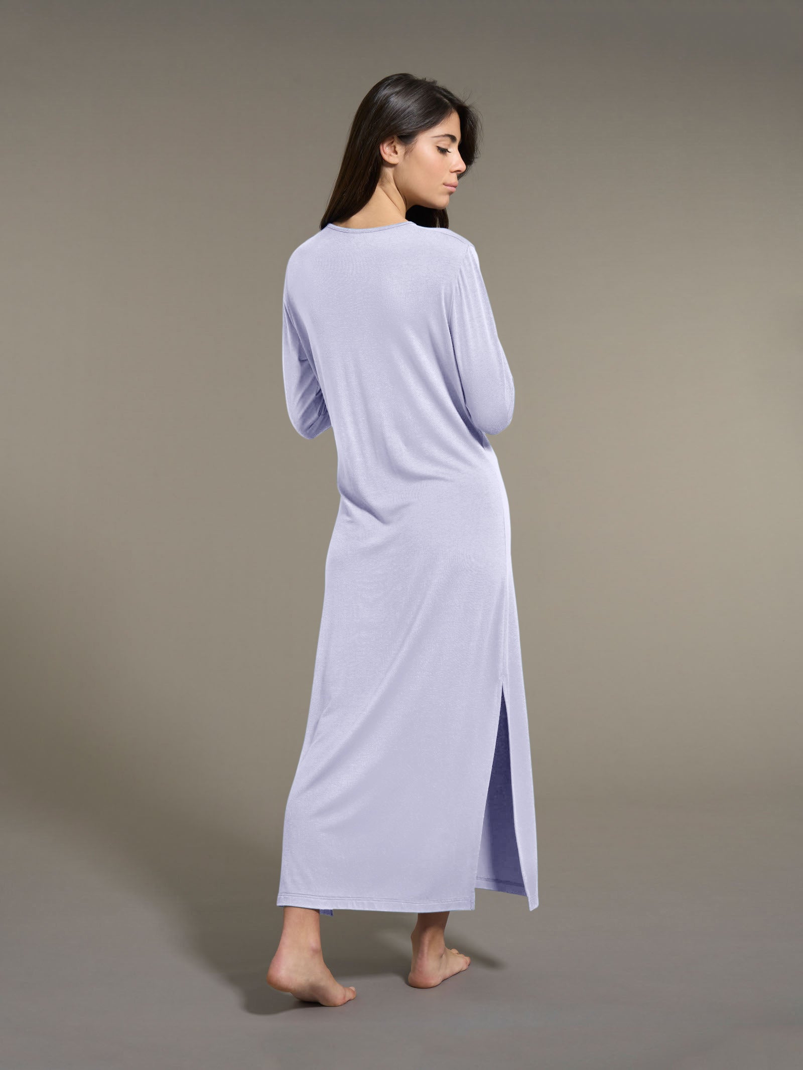 Ragno Notte Camicia da Notte Lunga Micromodal Blu