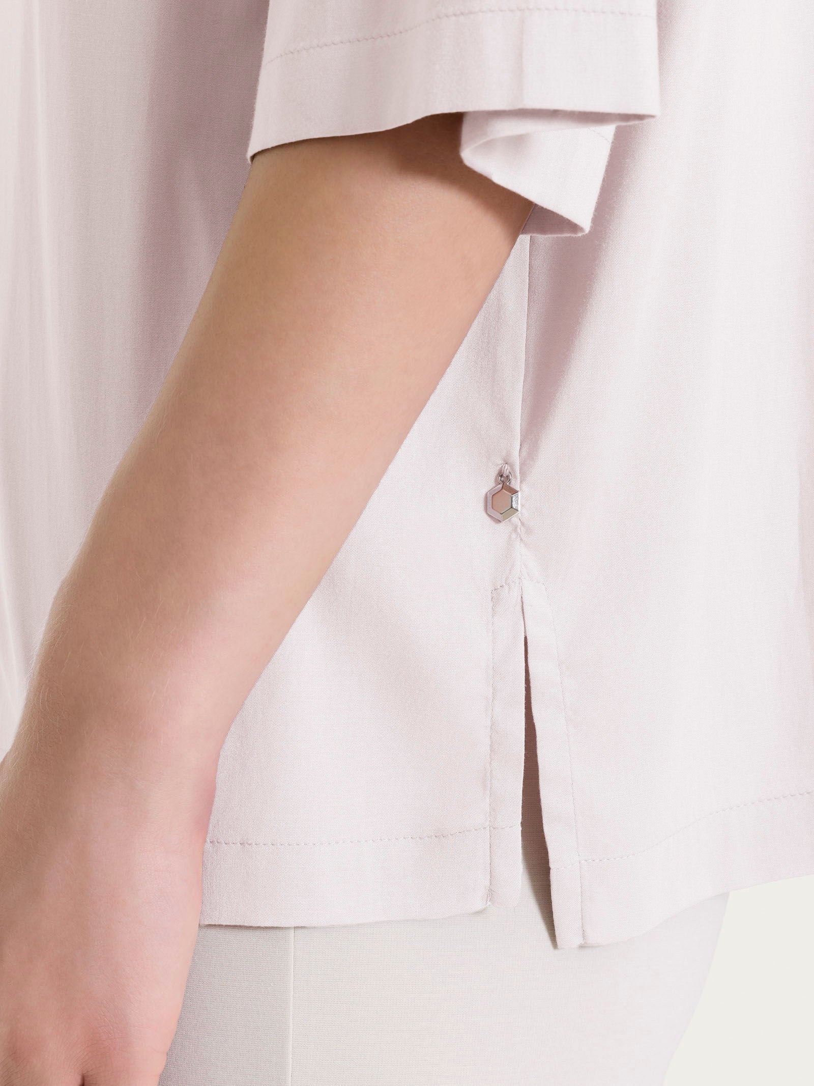 Ragno Camicia Manica 3/4 Voile Stretch Rosa viscosa