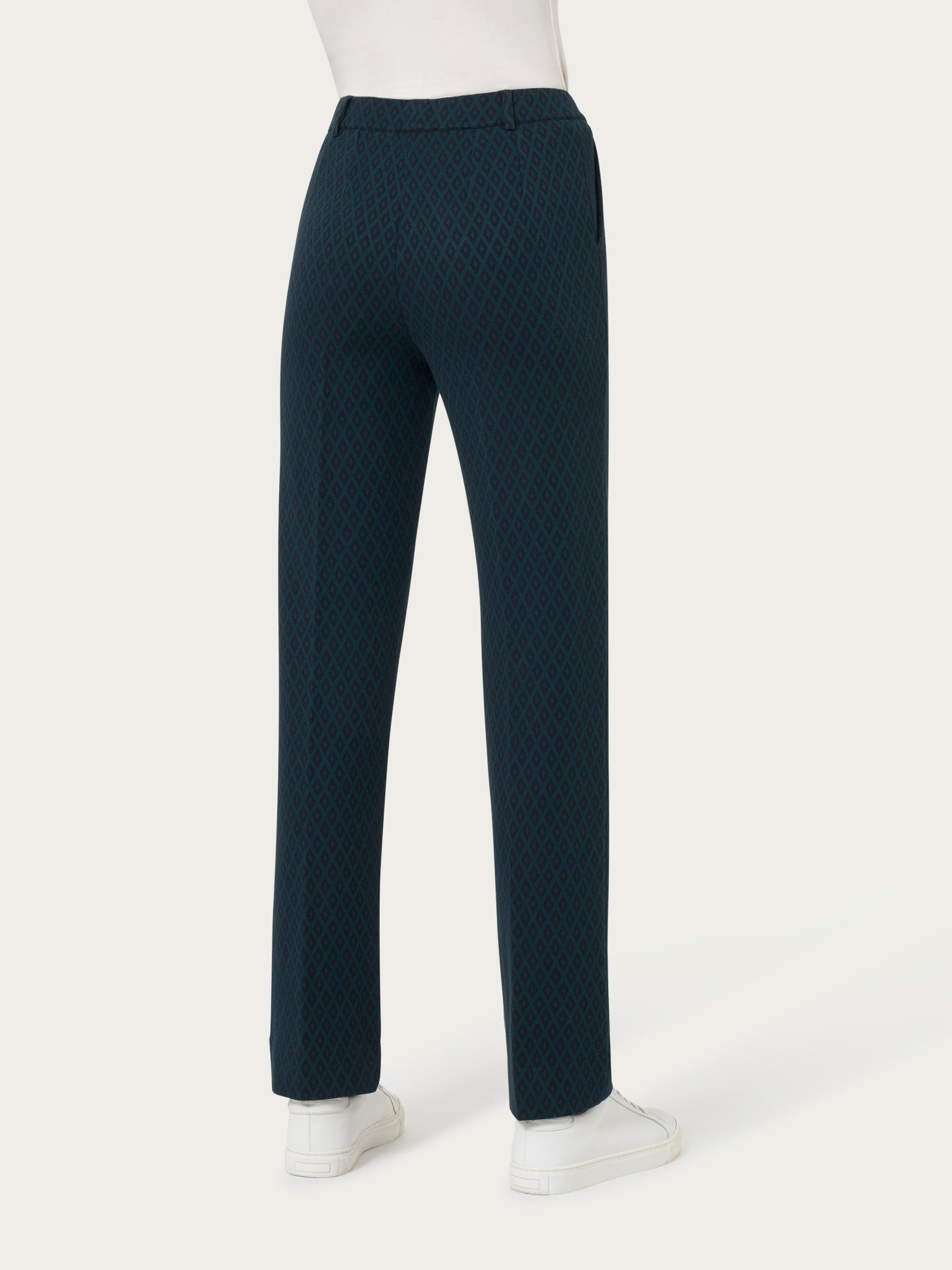 Ragno Straight Leg Pantalone dritto pantalone rombi reflecting pond