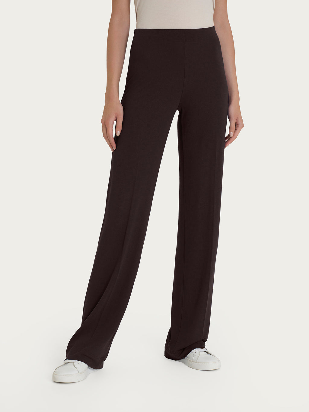 Ragno Wide Pants pantalone largo viscosa marrone