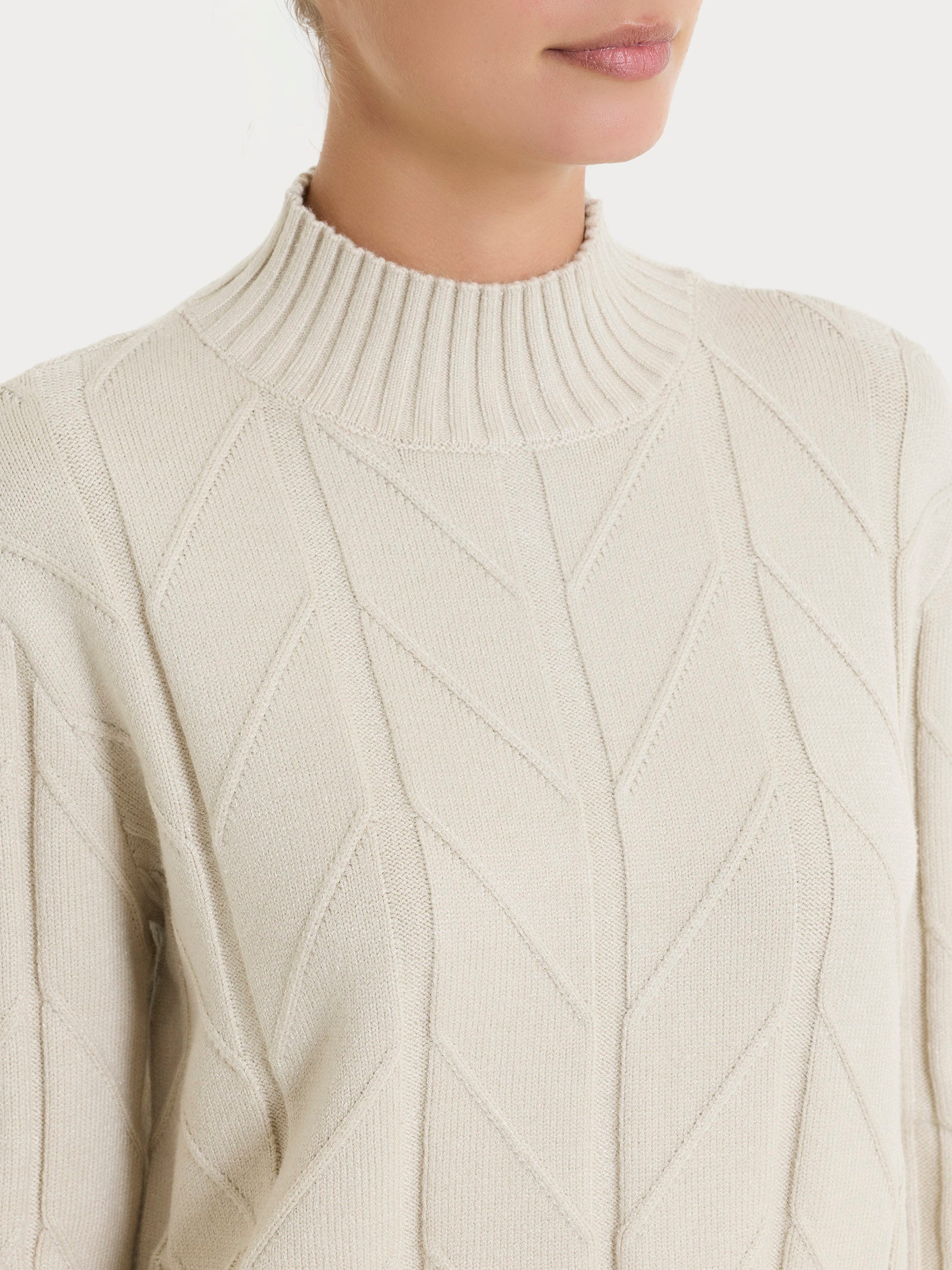 Ragno Super Soft Lupetto maglia punto spiga champignon