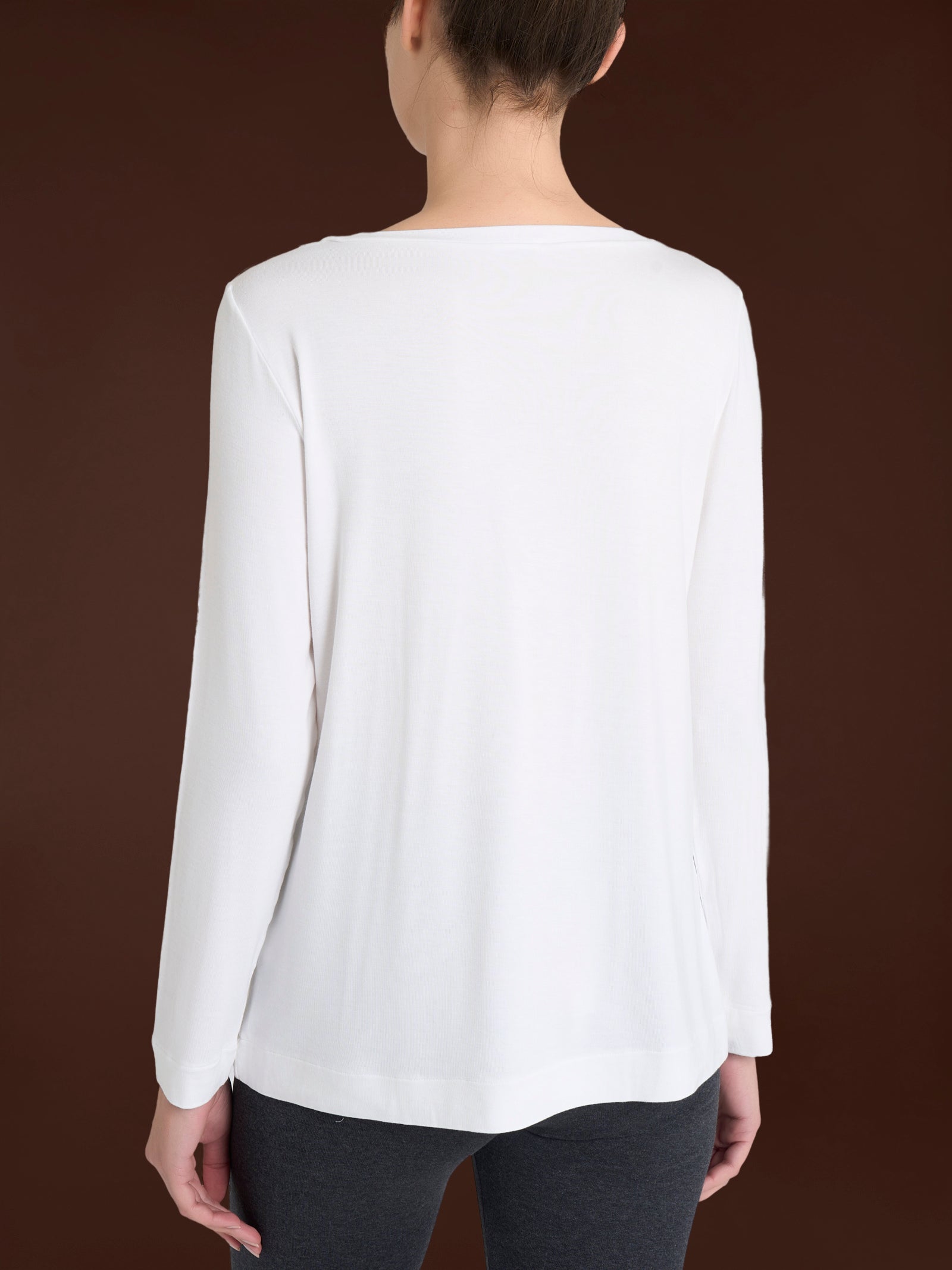 Ragno Eco Viscosa maglietta donna bianco collo barchetta