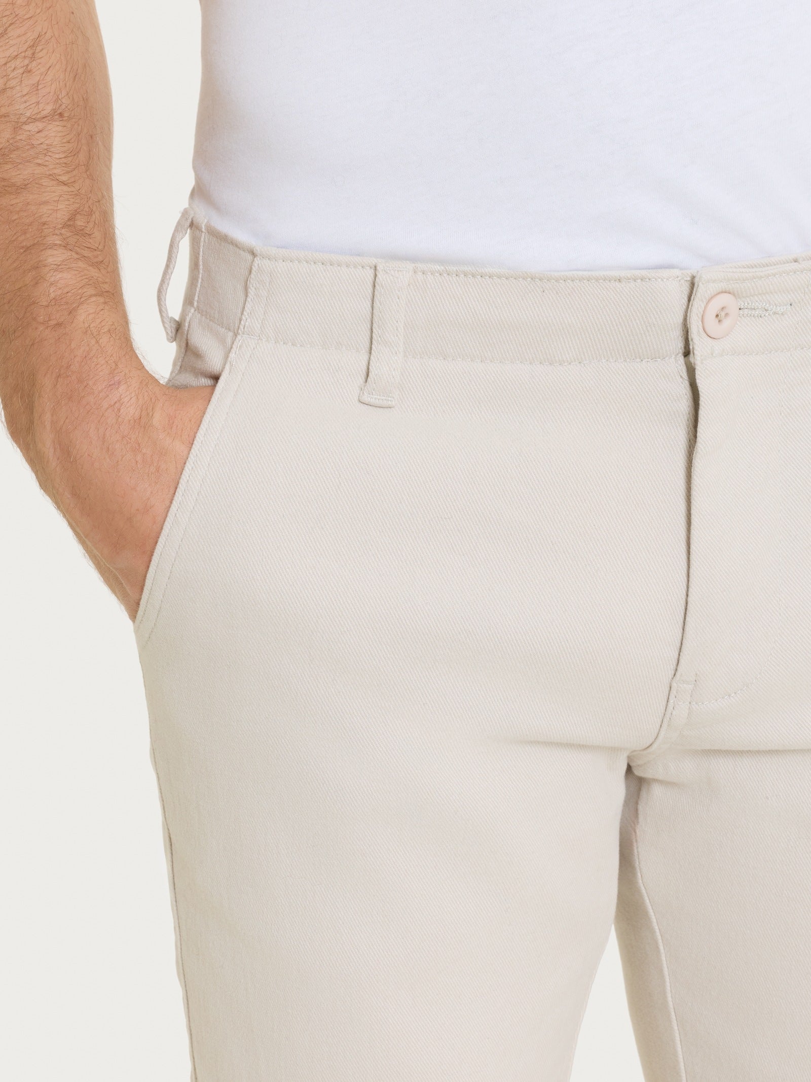Ragno Chino pantalone Raw Twill cotone Champignon