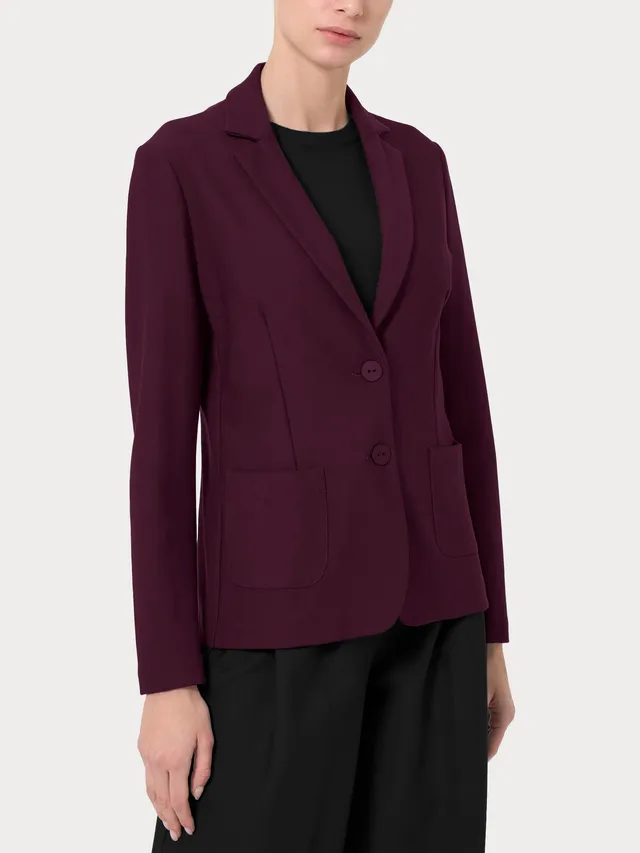 Ragno Compact blazer due bottoni donna regular viola fig