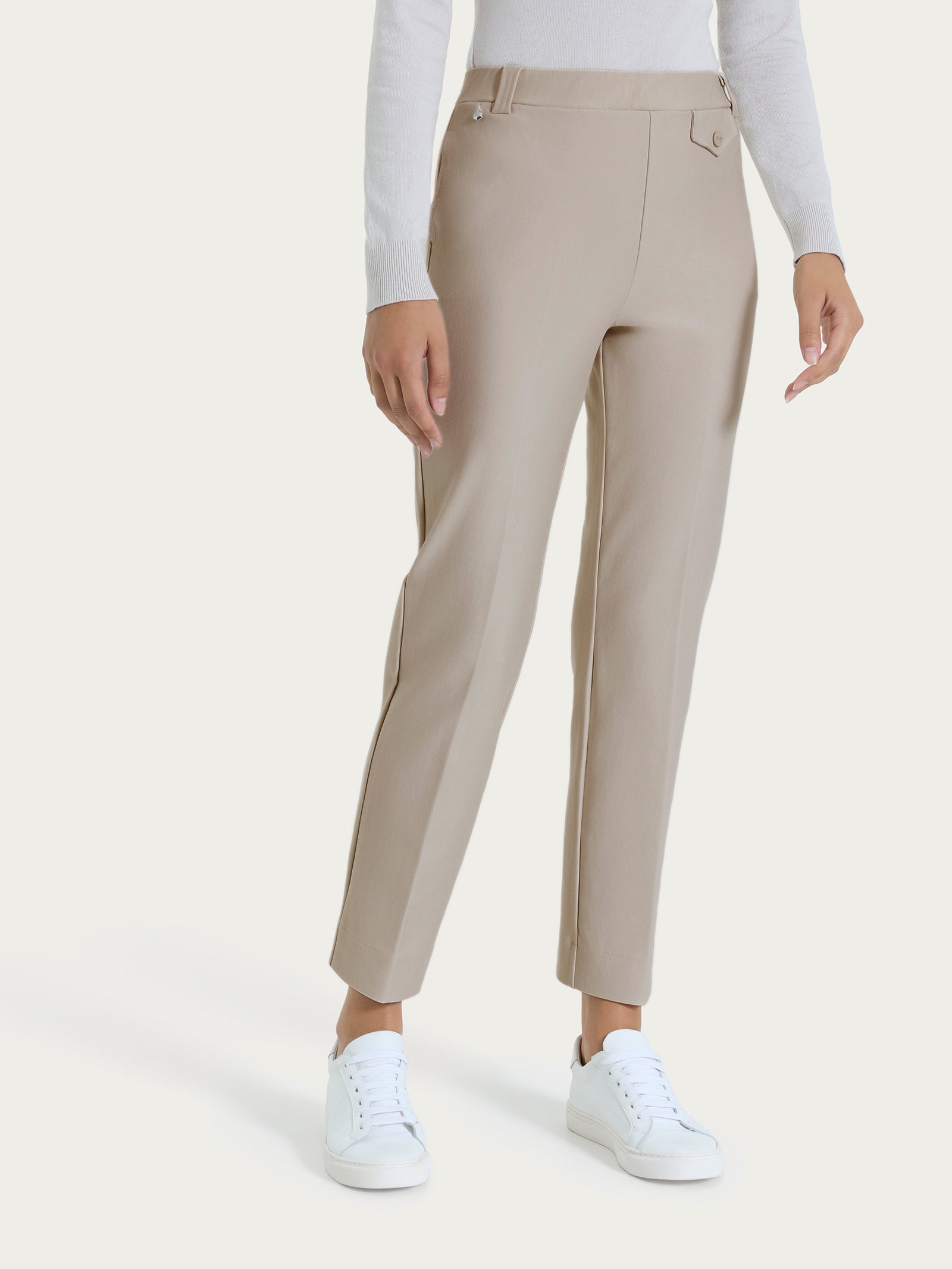 Ragno The Straight Leg pantalone compact string taschino