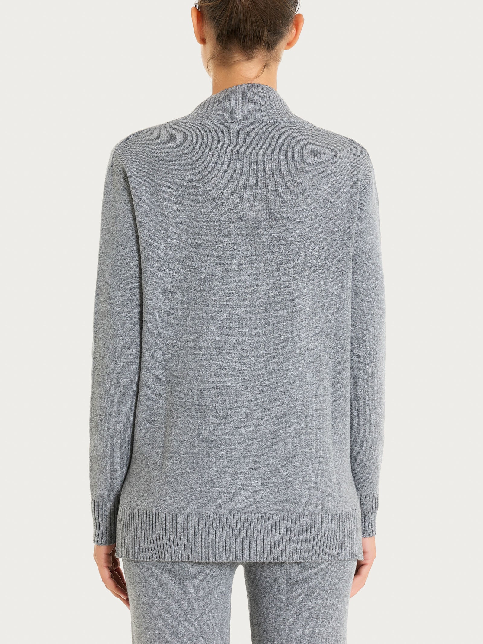Ragno Super Soft cardigan aperto ferro melange