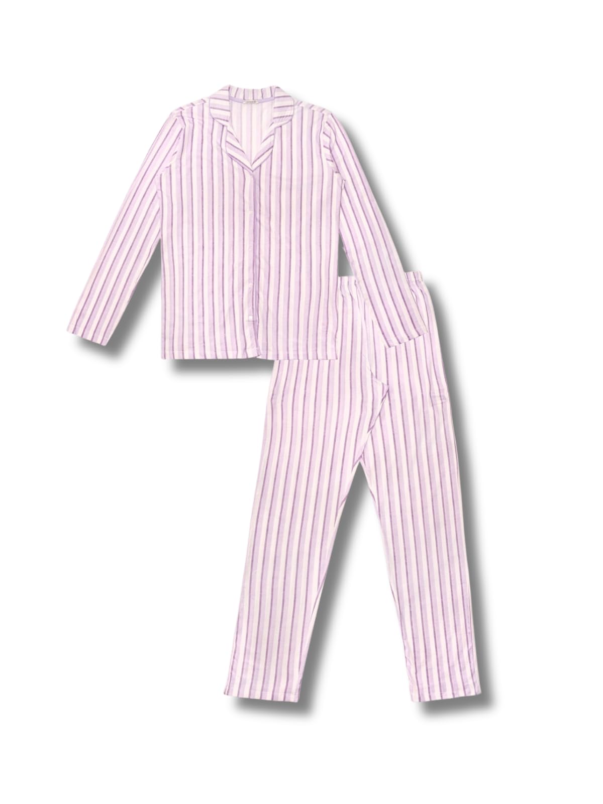 Lady C 3224 pigiama donna cotone leggero bianco fresco