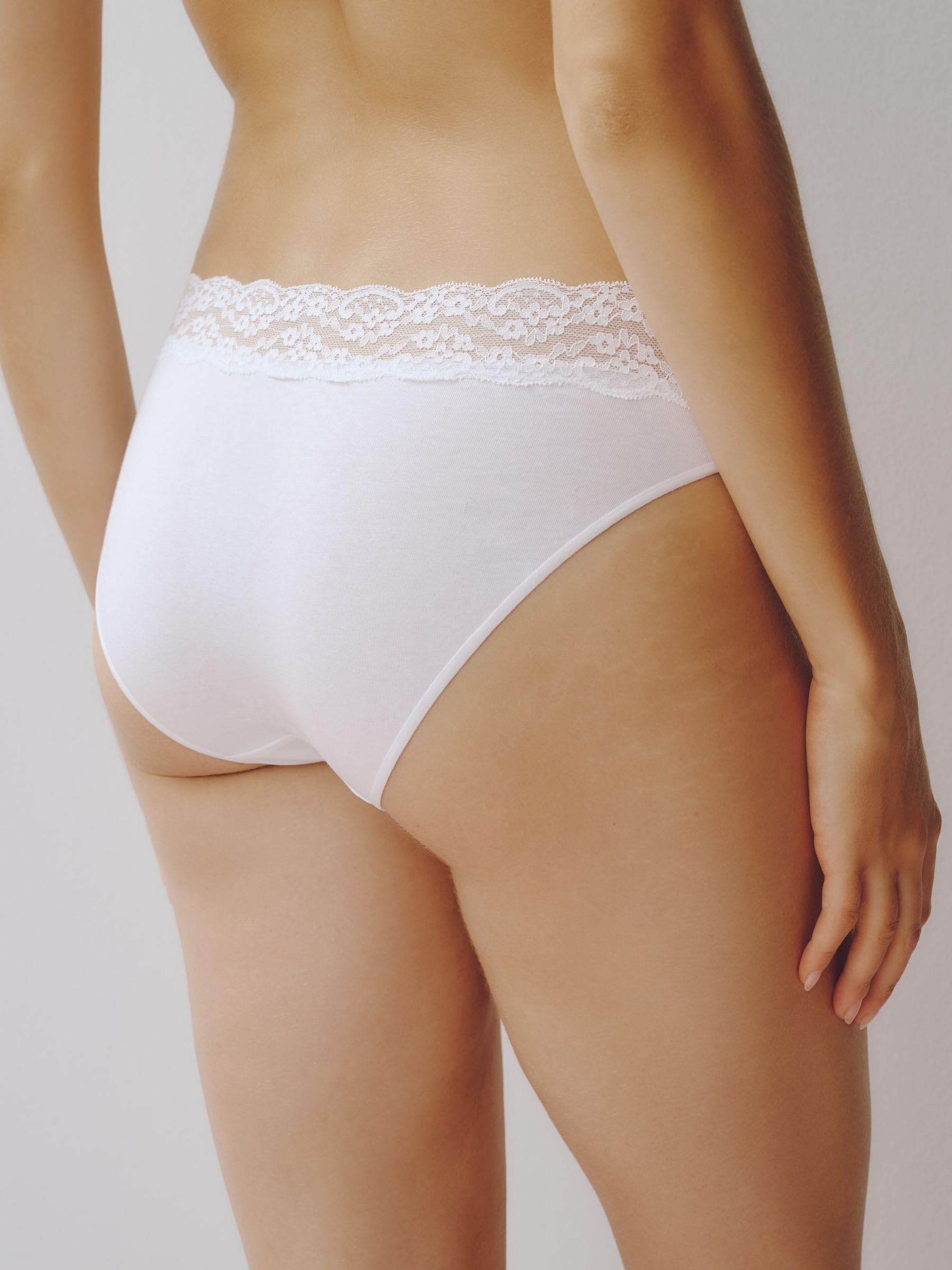 Next Slip Sgambati Donna 4 Pezzi Cotone e Pizzo
