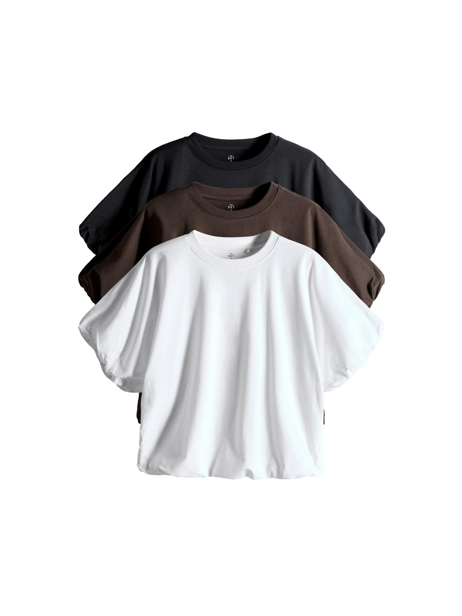 Next The Set maglietta donna con orlo stondato confezione 3 pz
