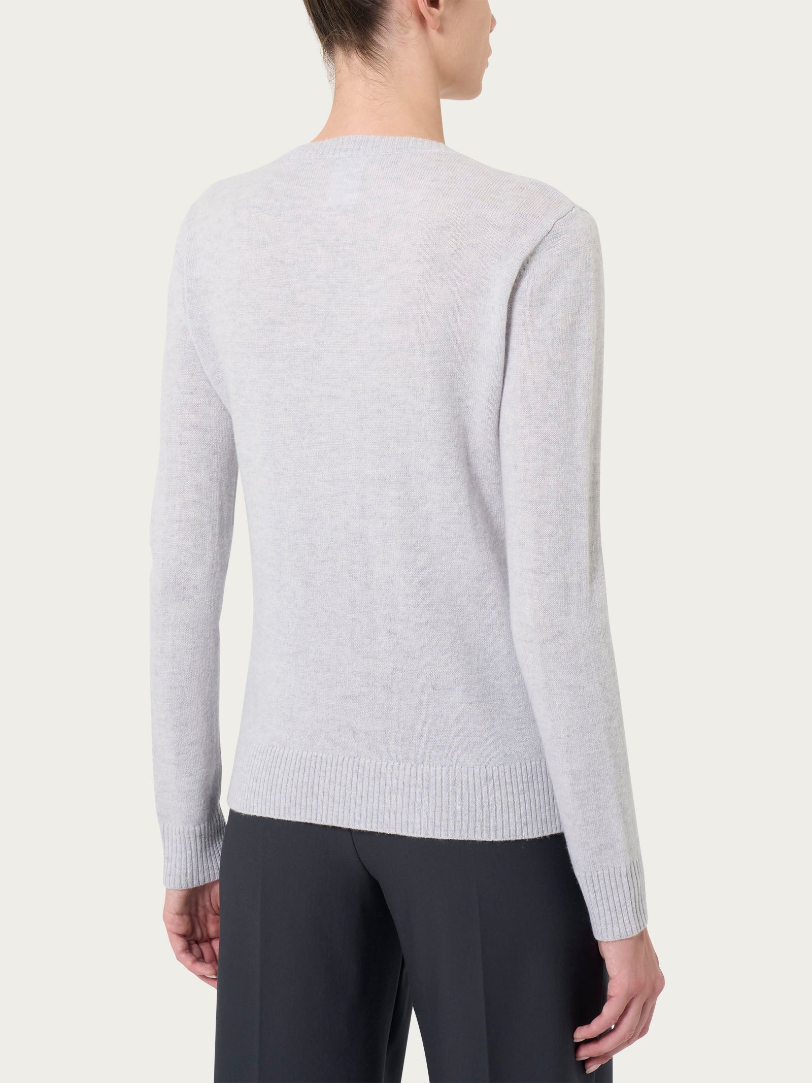 Ragno Cashmerino Scollo a V Maglia Donna Piuma Misto Lana