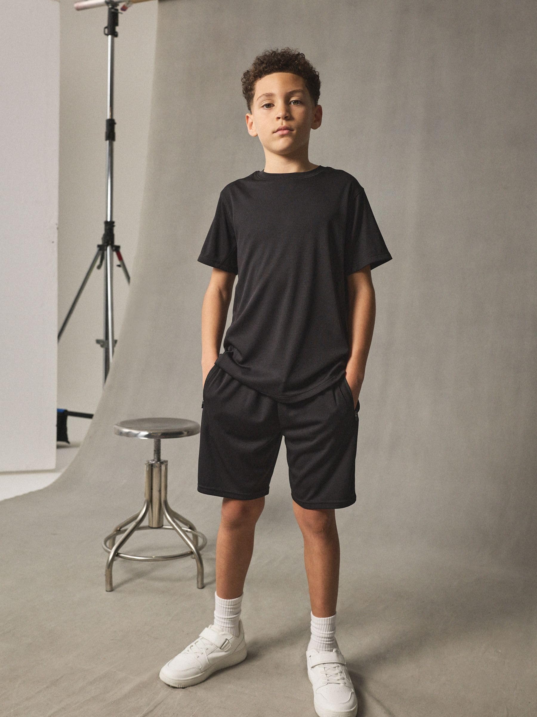 Next Completo Bambino T-shirt Shorts 2 Pezzi Grigio