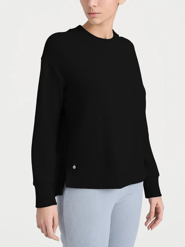 Ragno Velvet Felpa Girocollo Nero calda