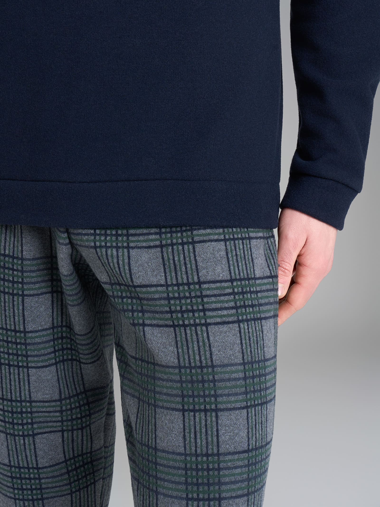 Ragno Cotton Eco Pile pigiama uomo serafino Fant.Outer Space