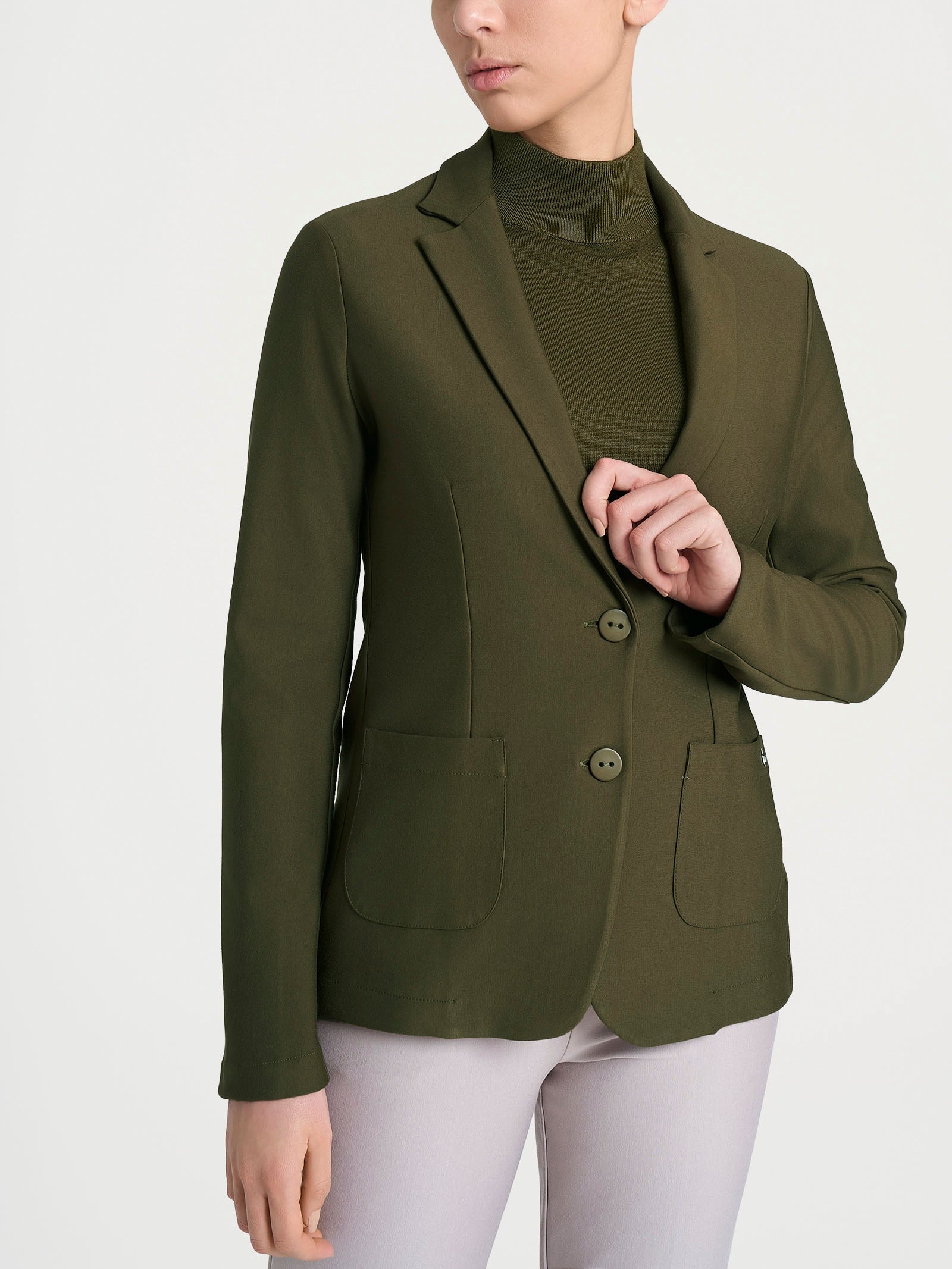 Ragno Compact Blazer due bottoni Dark Olive