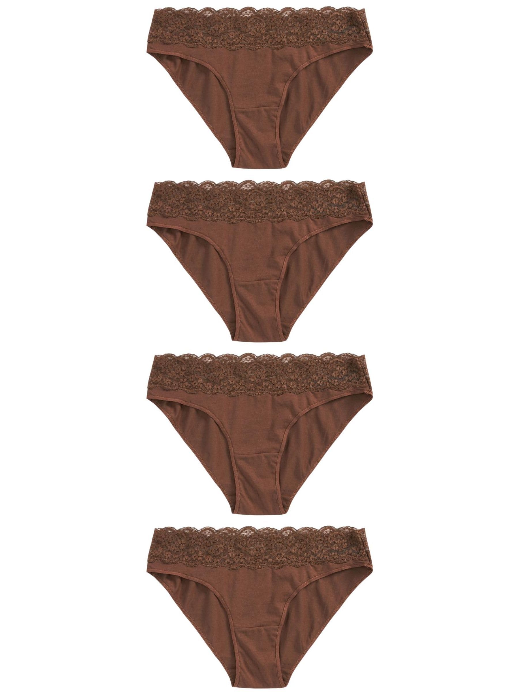 Next Slip Sgambati Donna 4 Pezzi Cotone e Pizzo