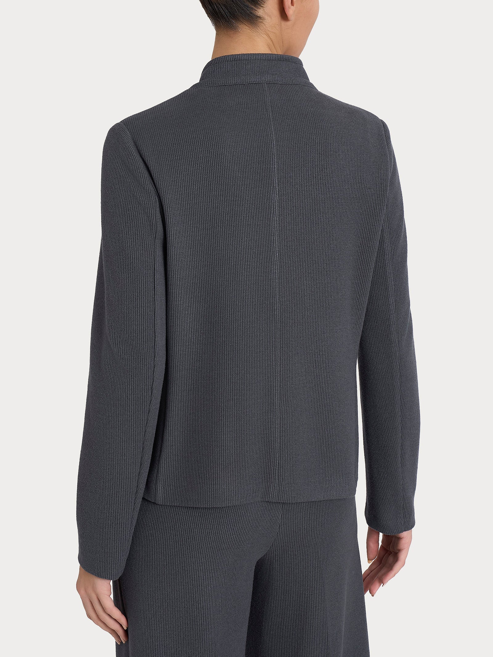 Ragno Relaxed Wardrobe blazer corto Velvet Dark Shadow