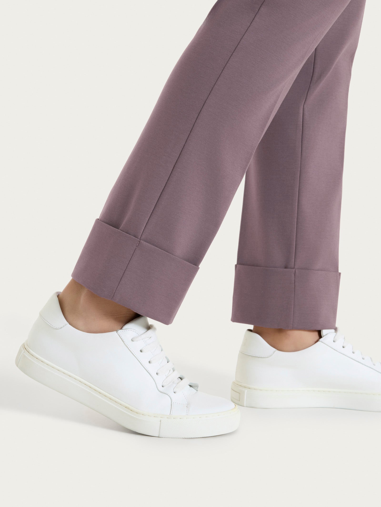 Ragno Compact Light pantalone slim donna prugna cotone
