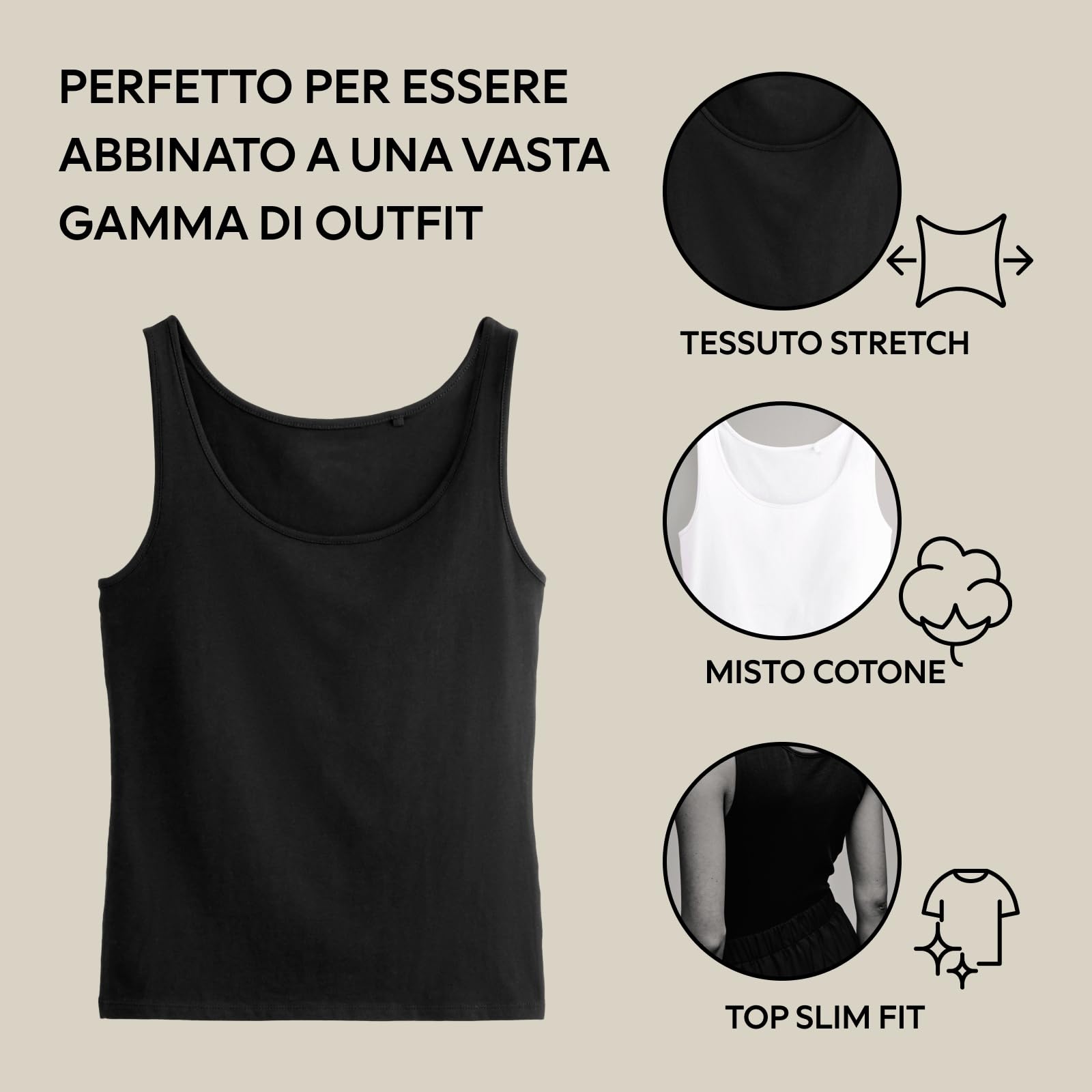 Next The Set Avanti canottiera collo alto multipack