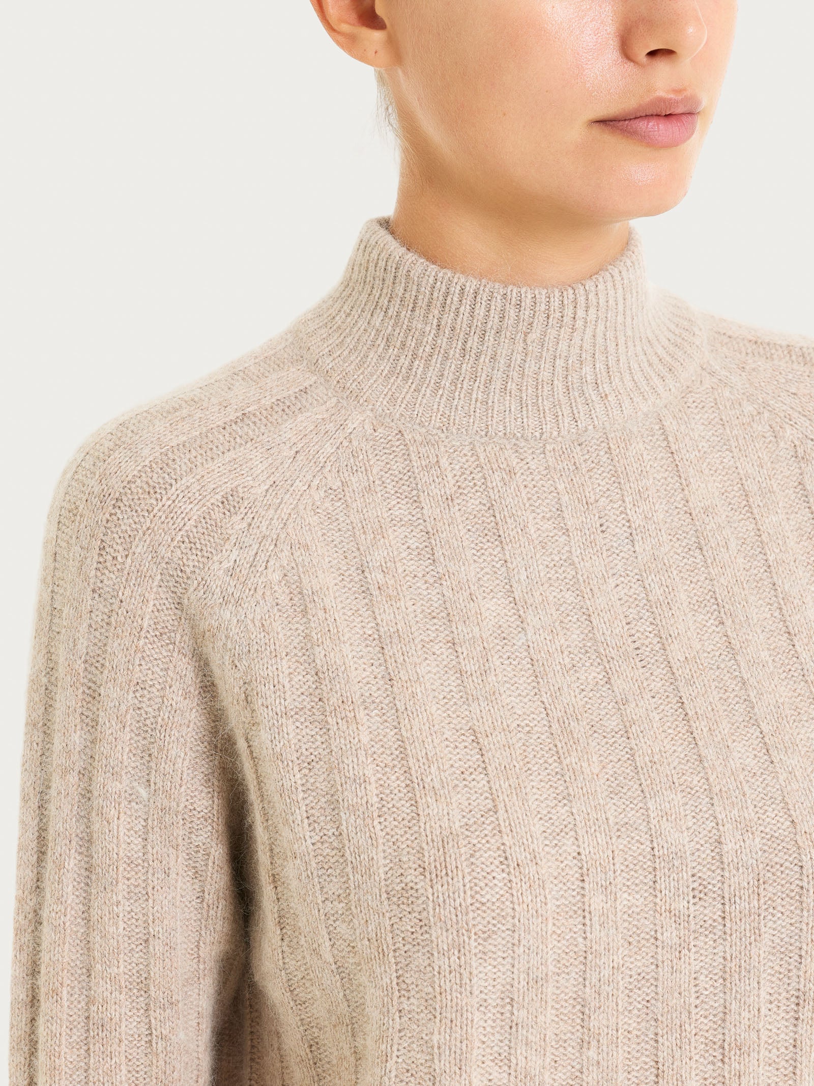 Ragno Natural Soft lupetto donna Zenzero coste boxy