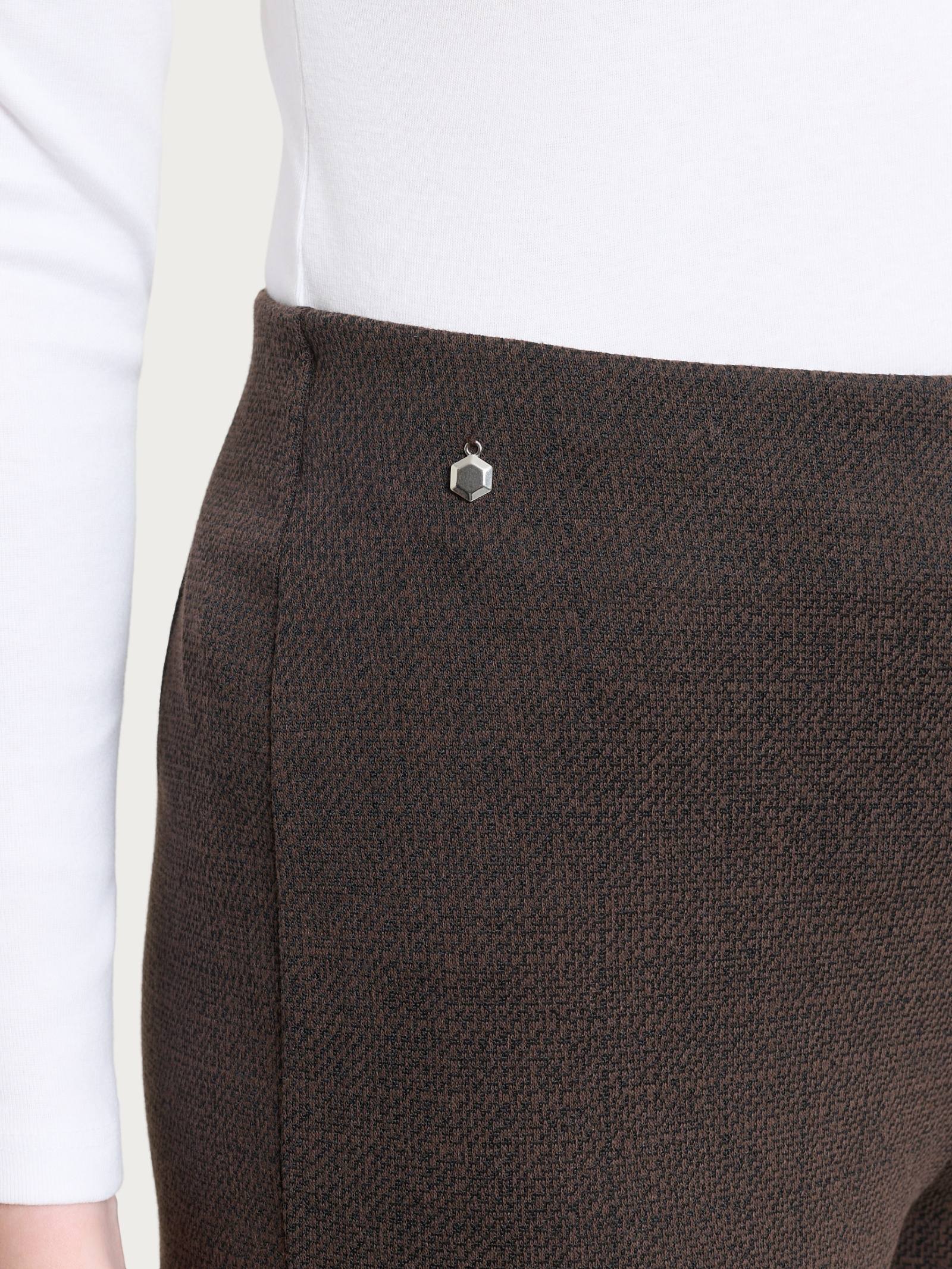 Ragno Jacquard pantalone dritto Chocolate Torte tweed