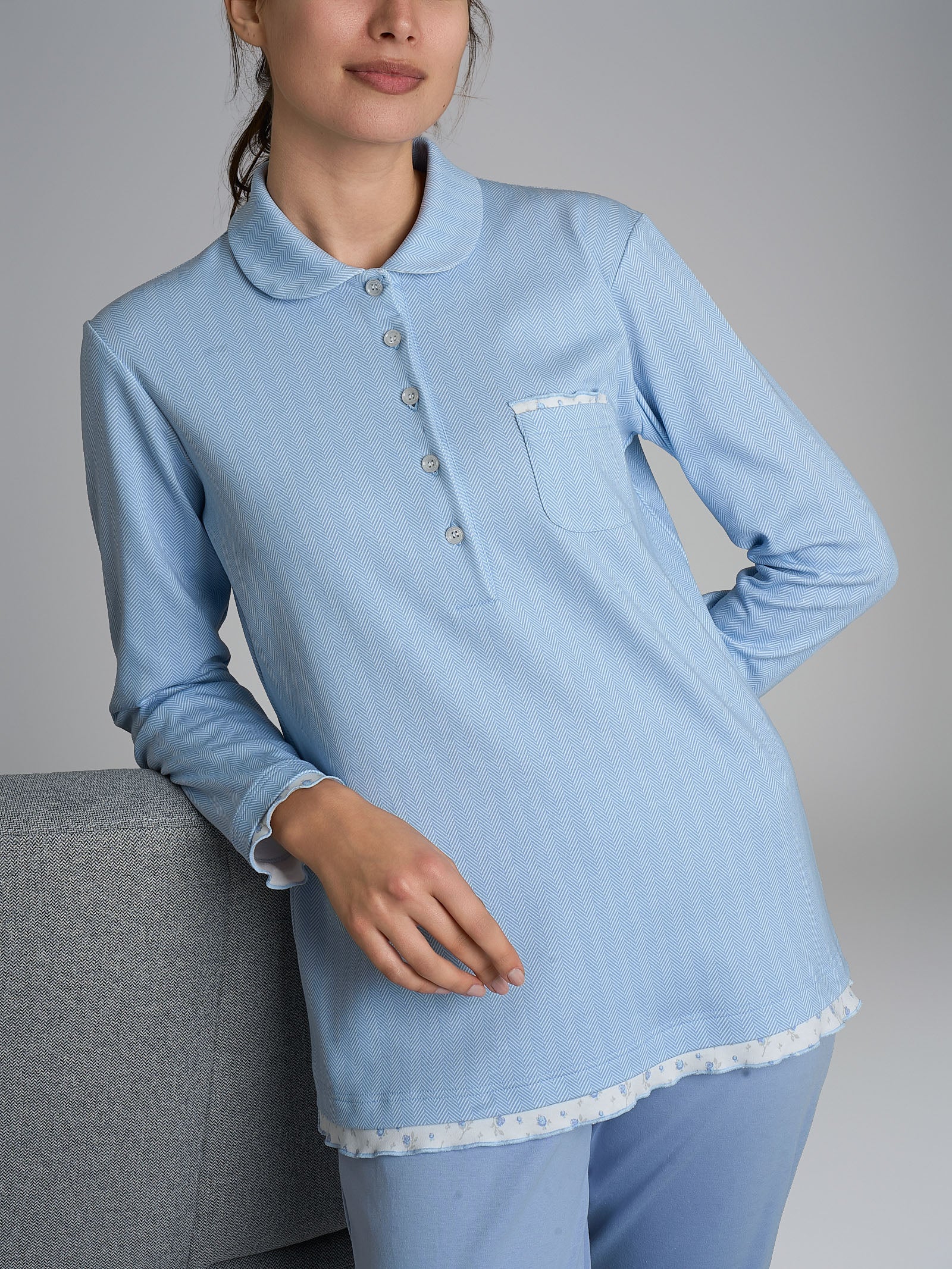 Ragno Sweet Emotion Pigiama Serafino Interlock Eventide pigiama