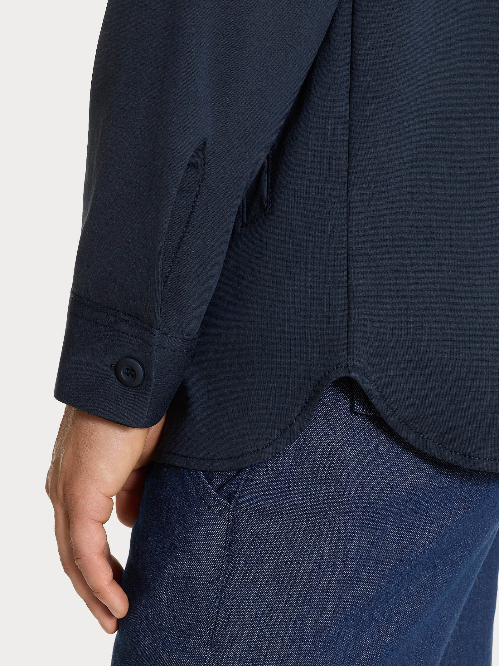 Ragno Compact Light Giacca Uomo Blu con Tasche