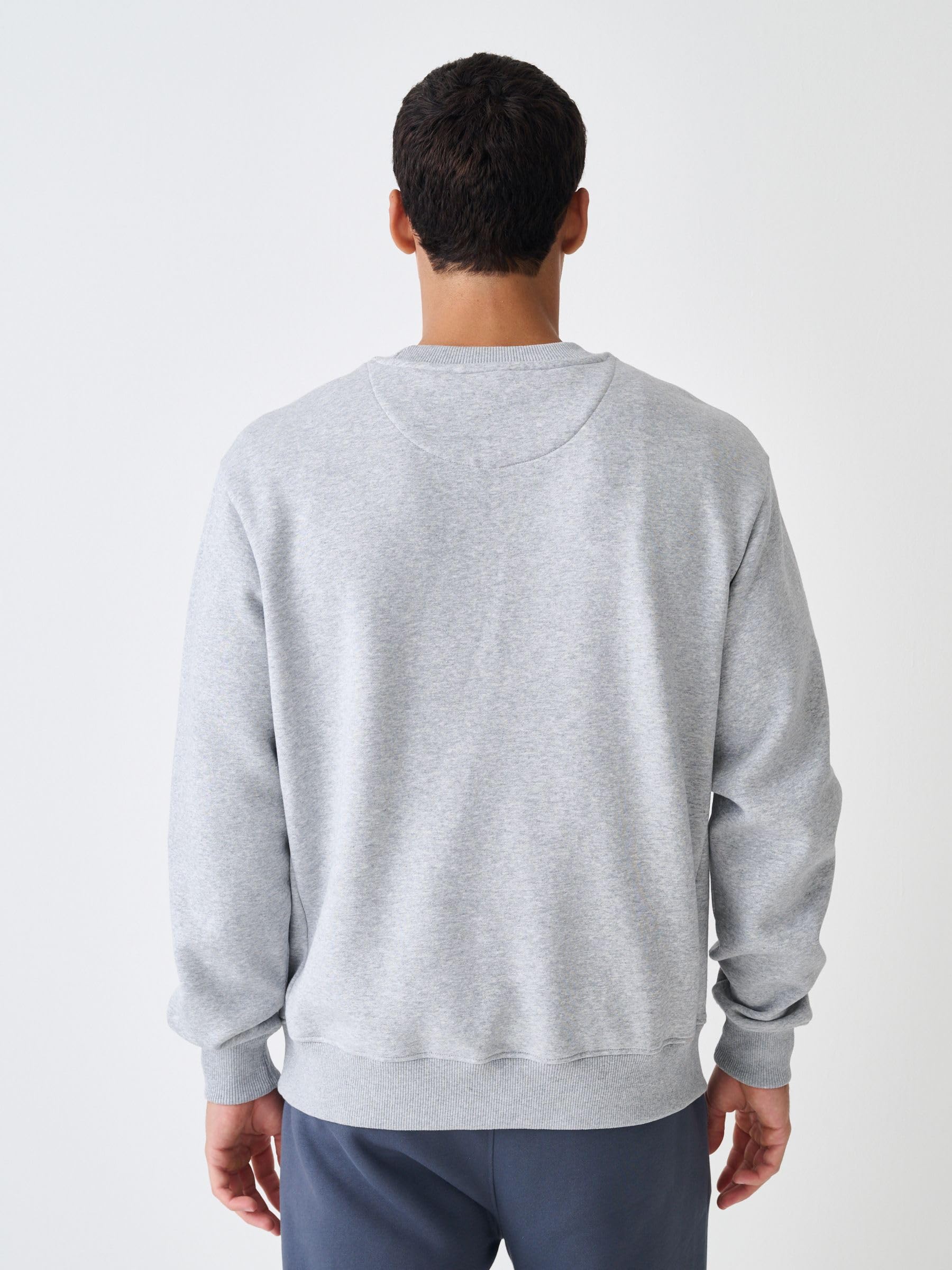Next felpa girocollo cotone pesante uomo regular