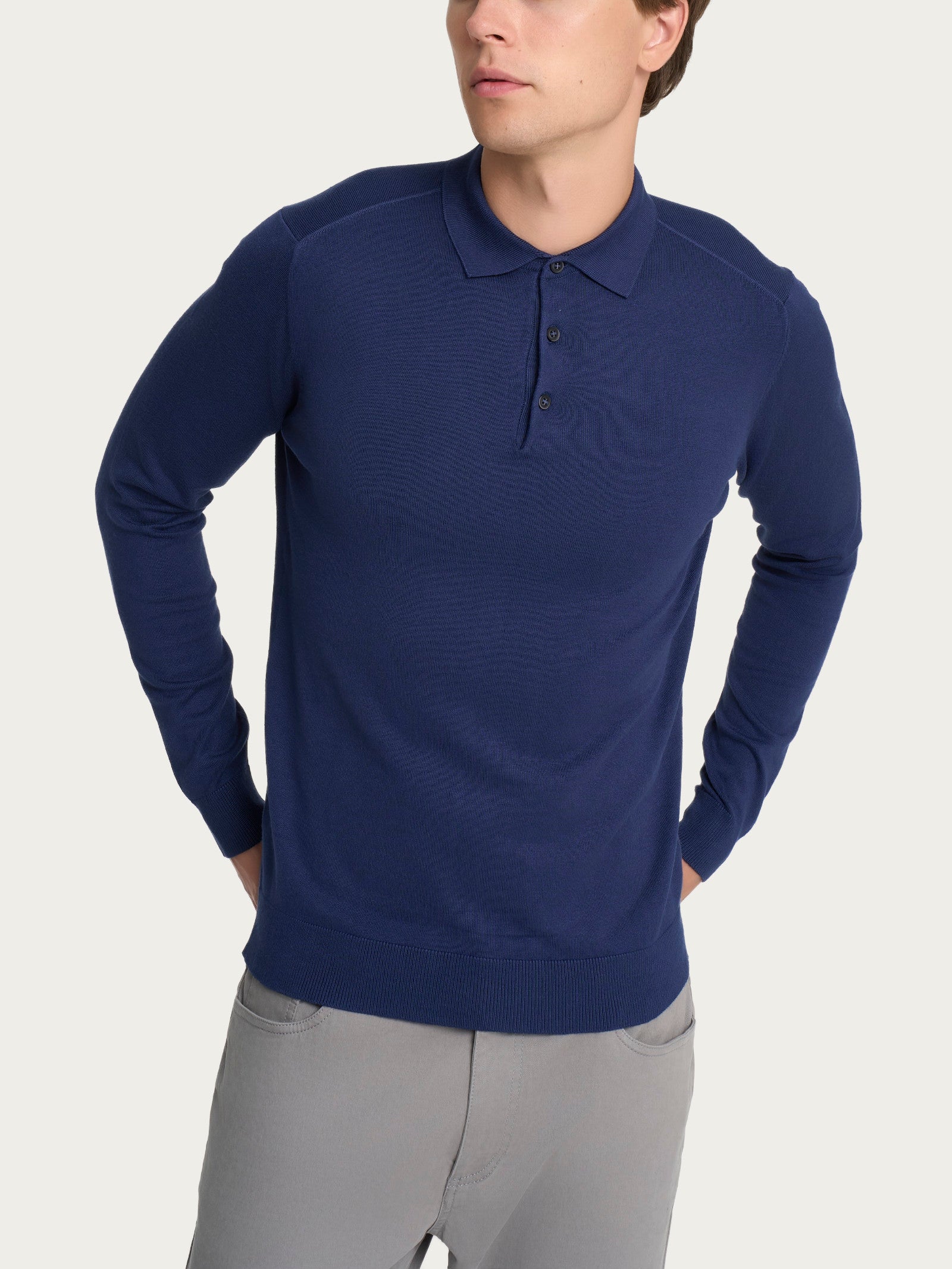 Ragno Four Seasons Set Sail polo uomo blu viscosa