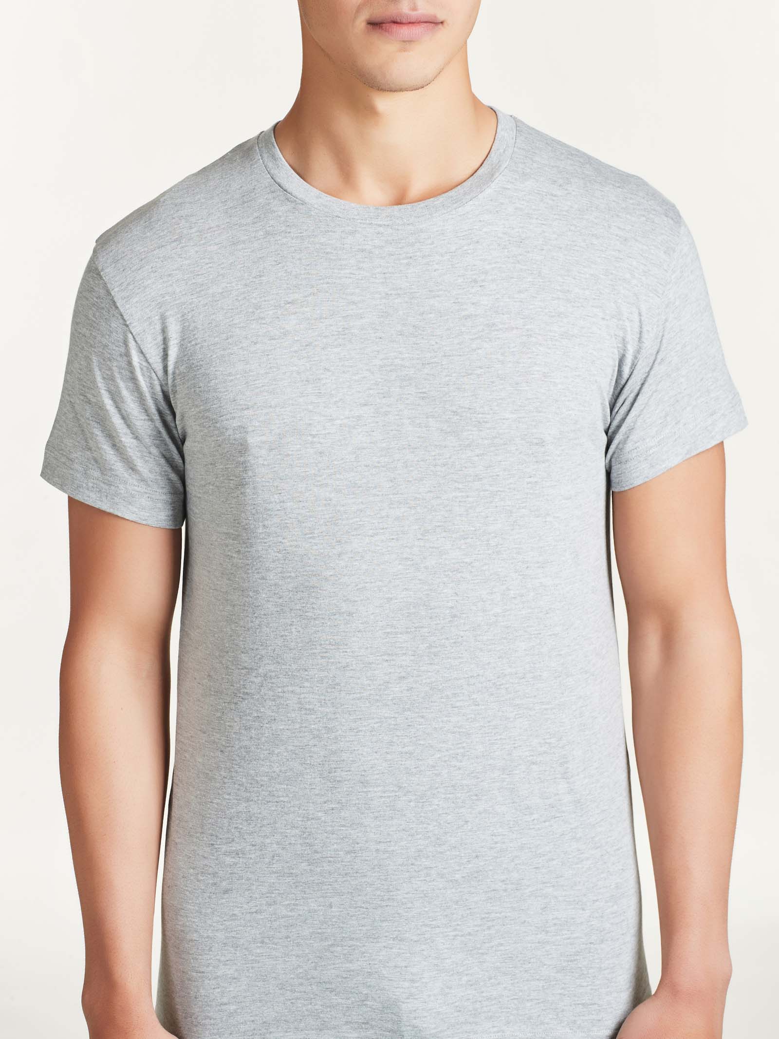 Ragno 100% Cotton Maglietta Uomo Argento 2 Pezzi
