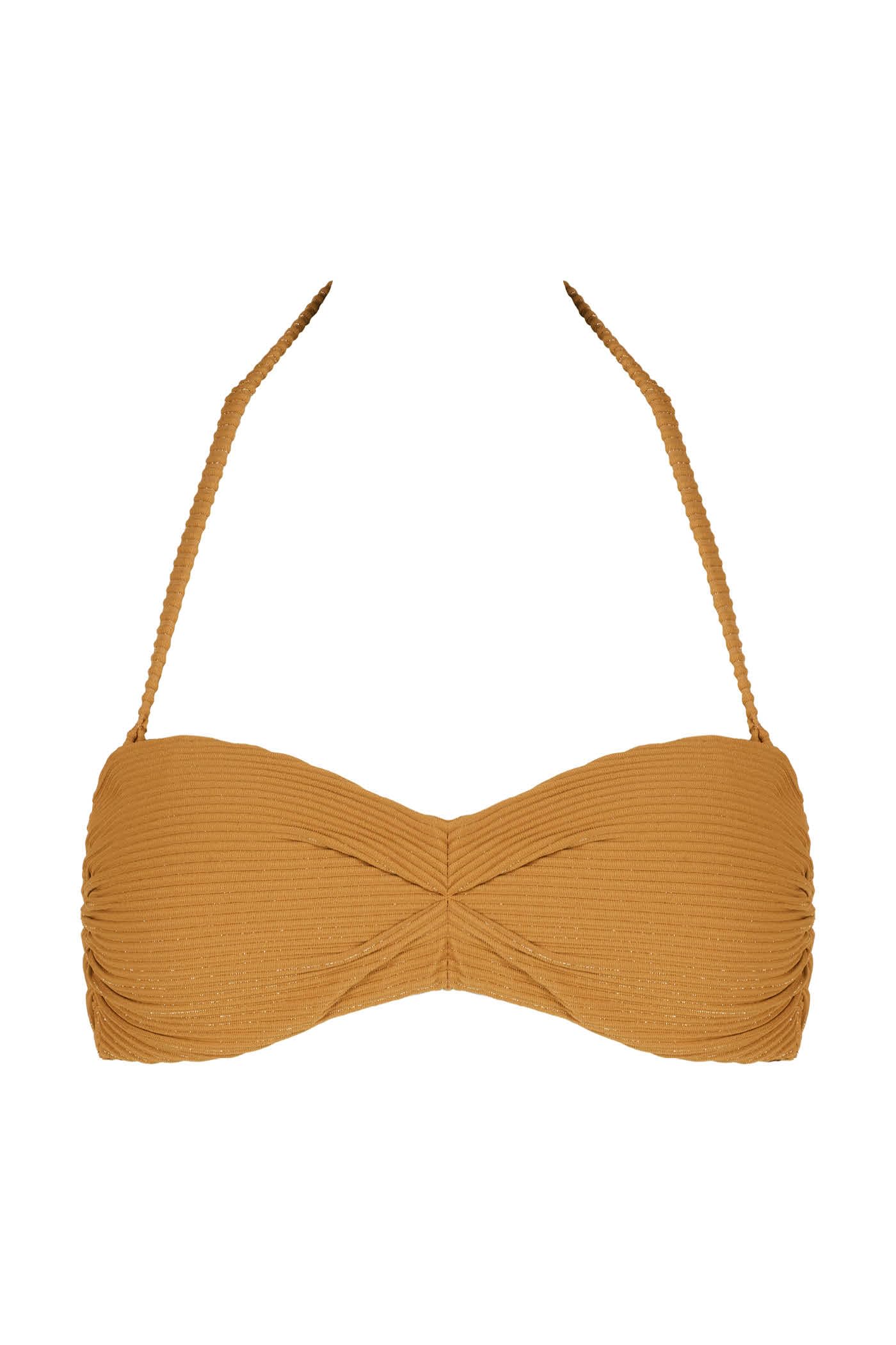 Goldenpoint Costina Lame top bikini fascia con lurex