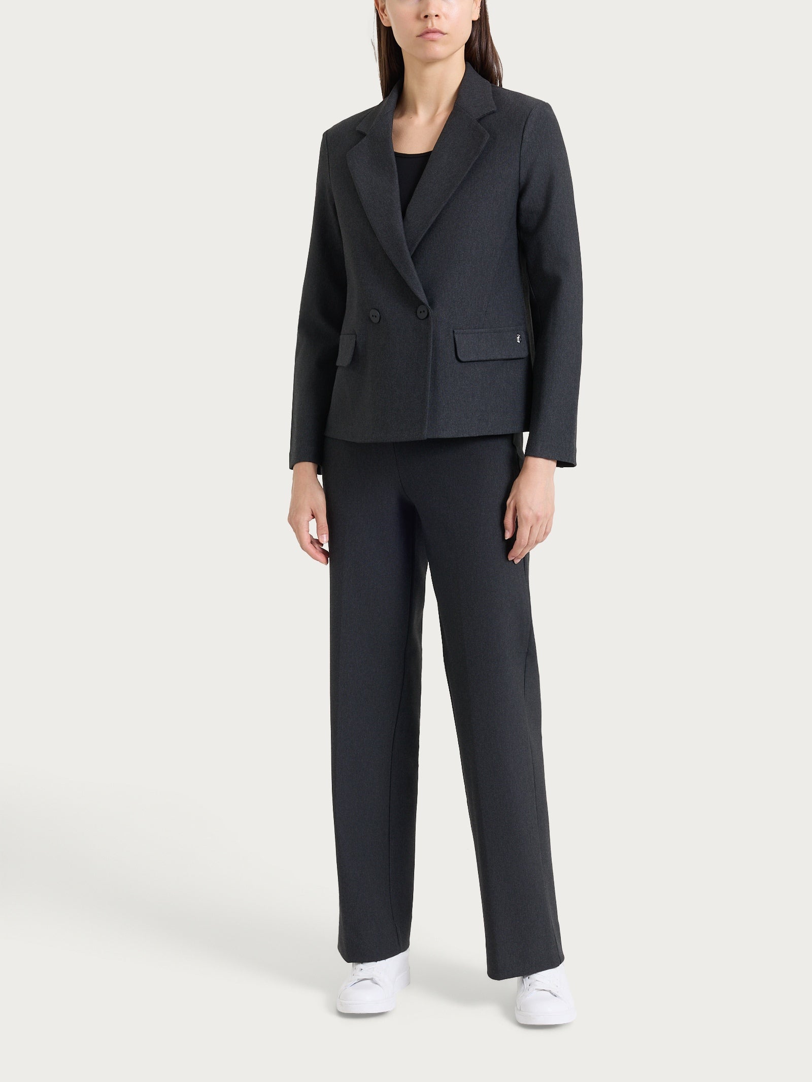 Ragno Compact Blazer Doppiopetto Donna Viscosa Oscuro