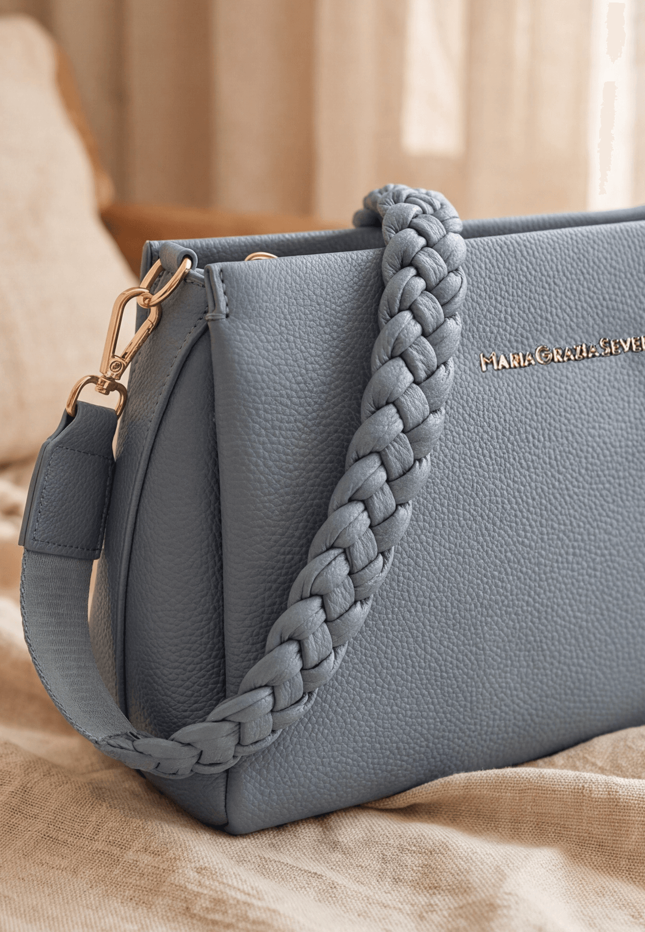 Maria Grazia Severi D8868 Borsa a Tracolla Pelle Vegana