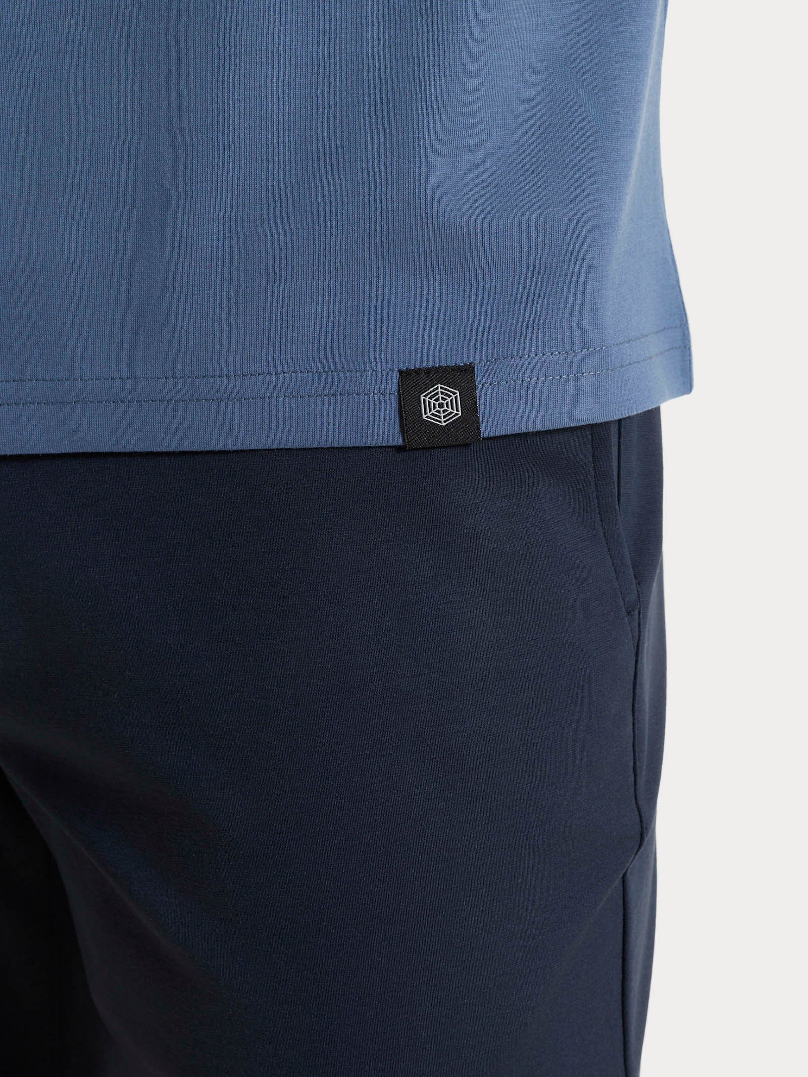 Ragno Jersey Double maglietta girocollo Vintage Indigo cotone