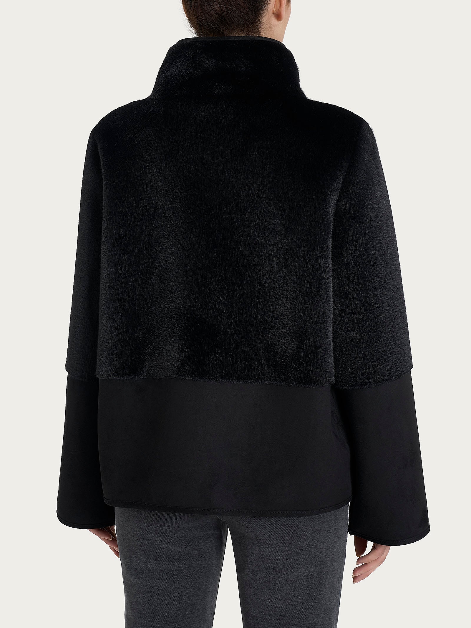 Ragno Compact giacca corta double-face donna nero